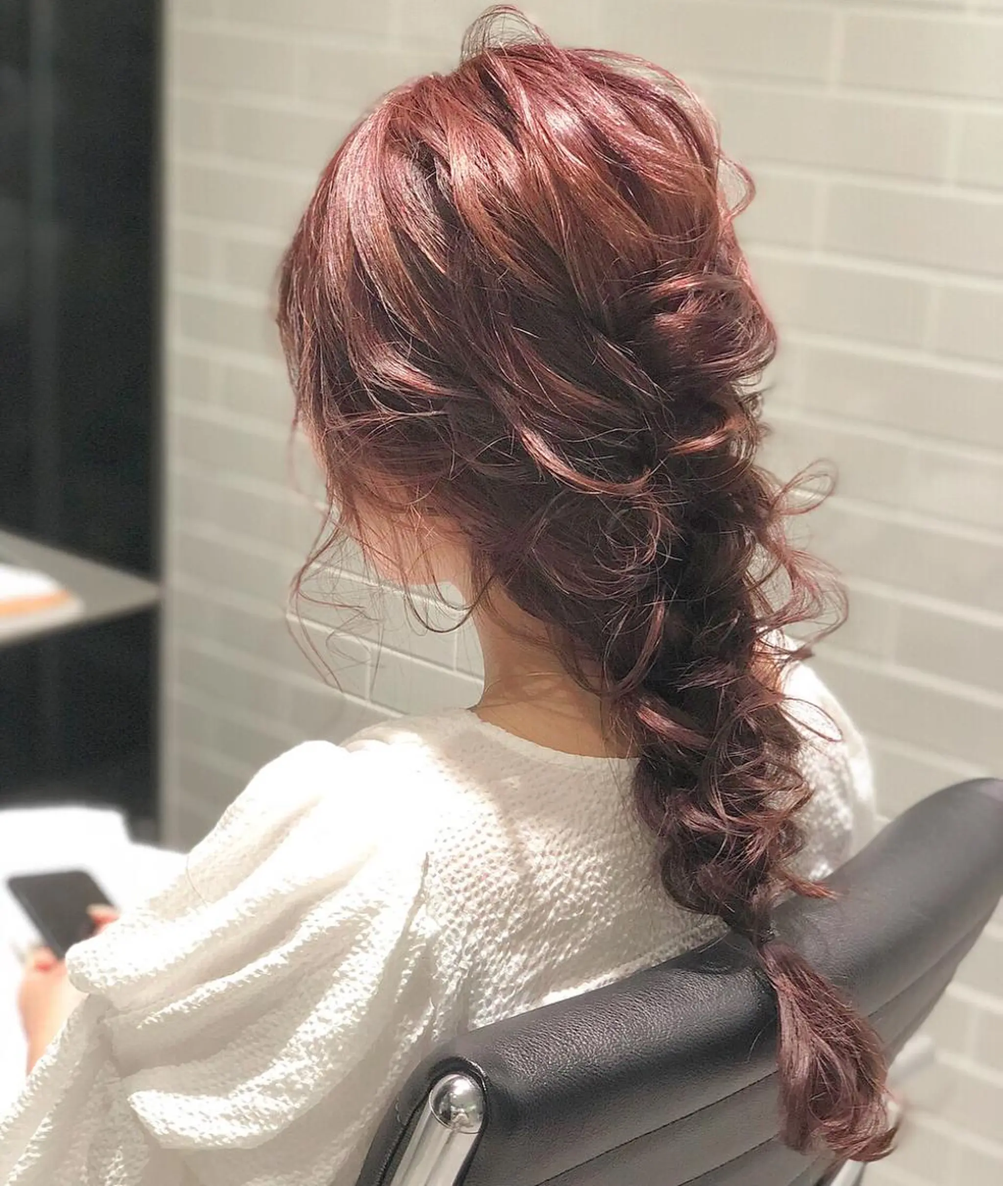 ロング カラー ヘアアレンジ ピンクカラー autre所属・大久保 ひでなりのヘアスタイル