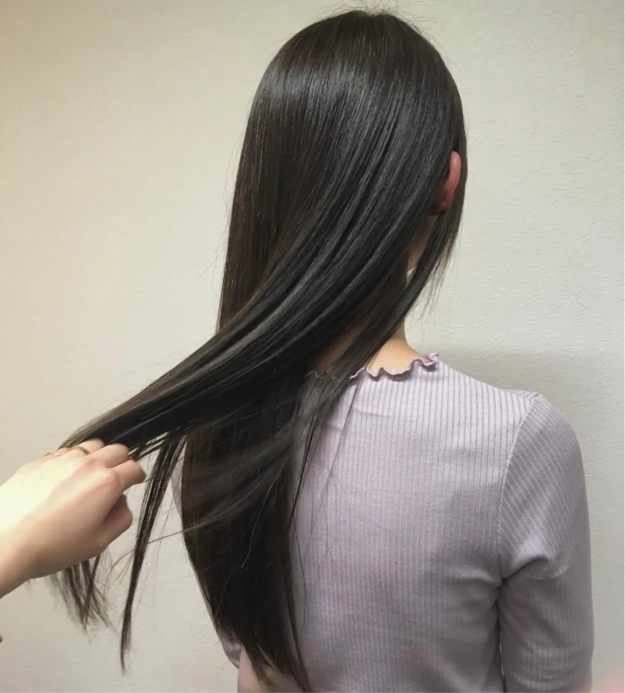 ロング カラー トリートメント カット ヘアカラー トリートメント 斉藤 貴也のヘアスタイル