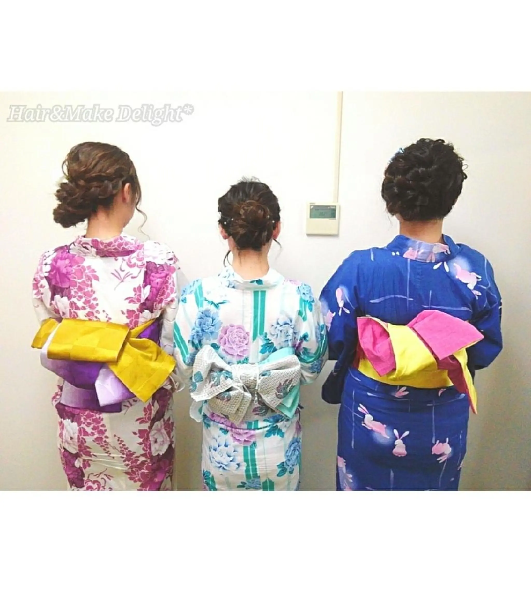 ミディアム ヘアアレンジ Hair&Make  Delight*のヘアスタイル