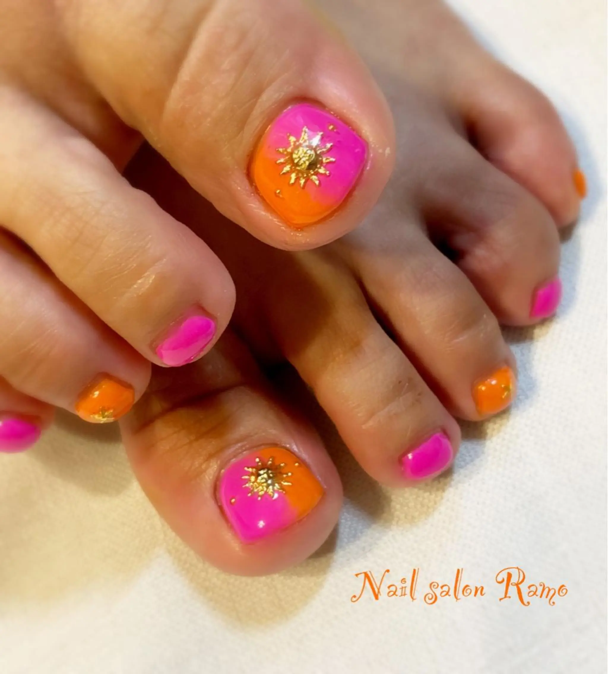 ネイル アートネイル ブルー クリアネイル 長さ出し ジェルネイル Nail salon Ramo所属・松田 祥子のネイルデザイン