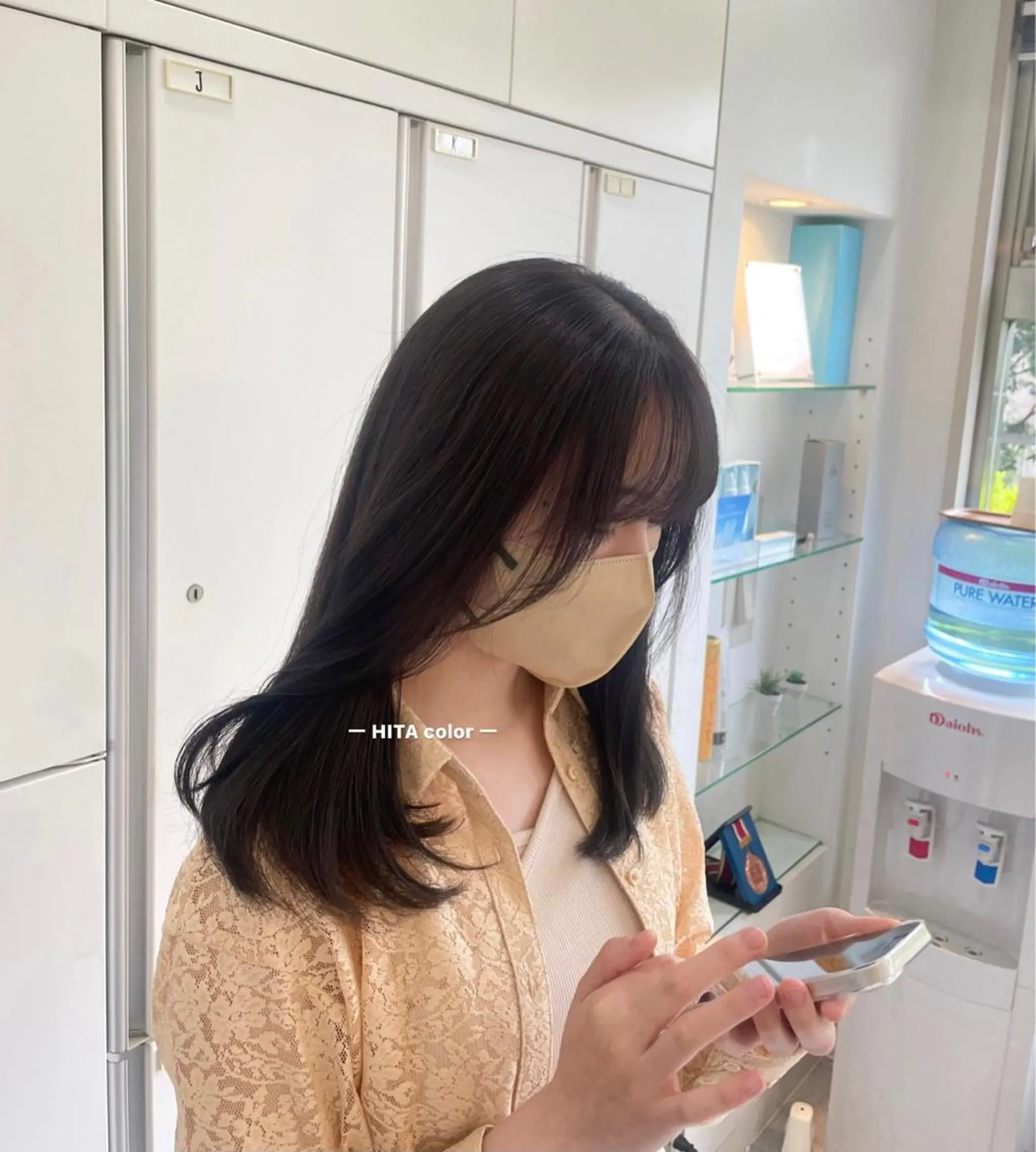 セミロング カラー 髪質改善 トリートメント nanaka :のヘアスタイル