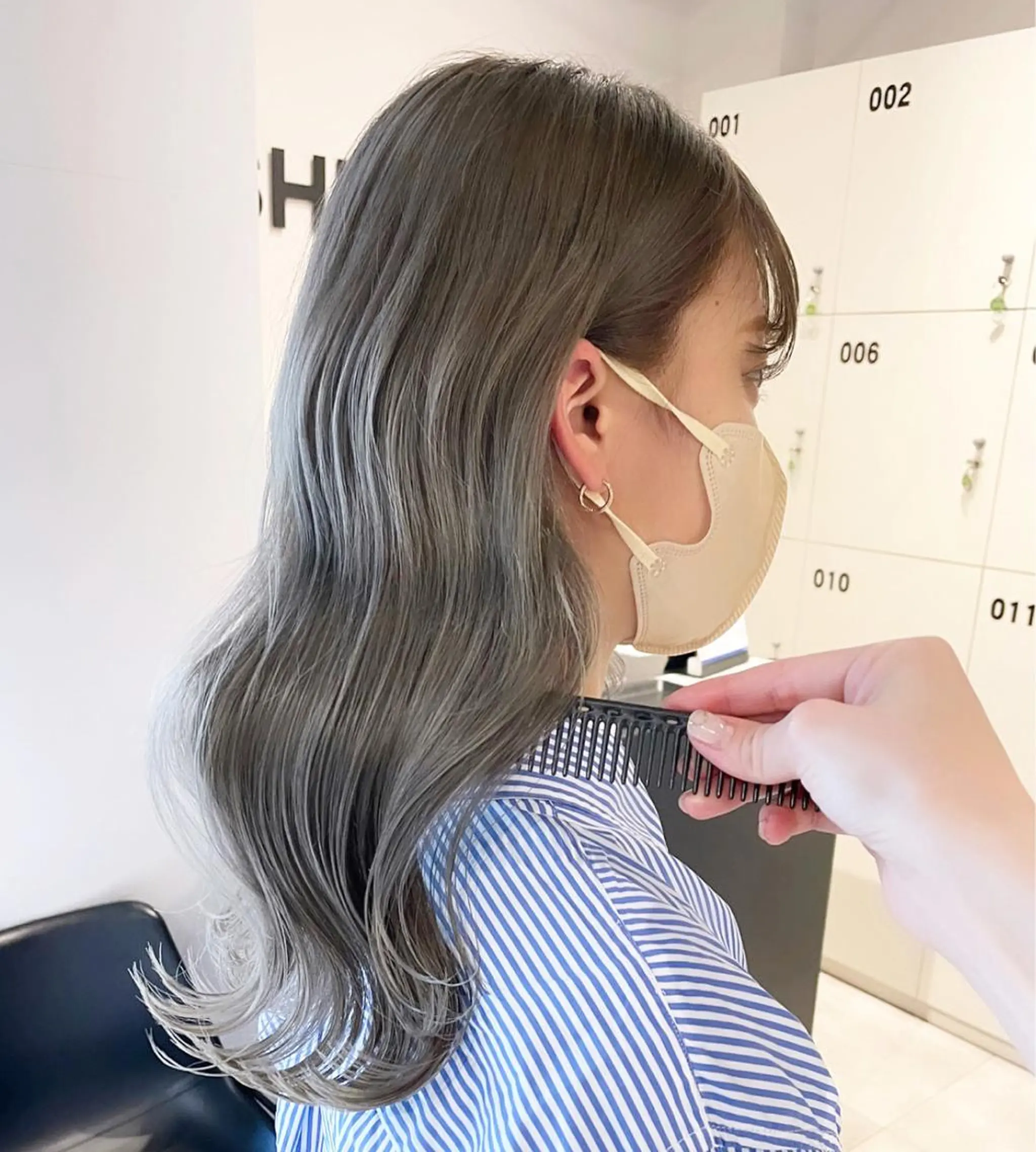 ミディアム カラー ヘアカラー トリートメント ブリーチ👩‍🦳/ ‪✂︎MANAMIのヘアスタイル