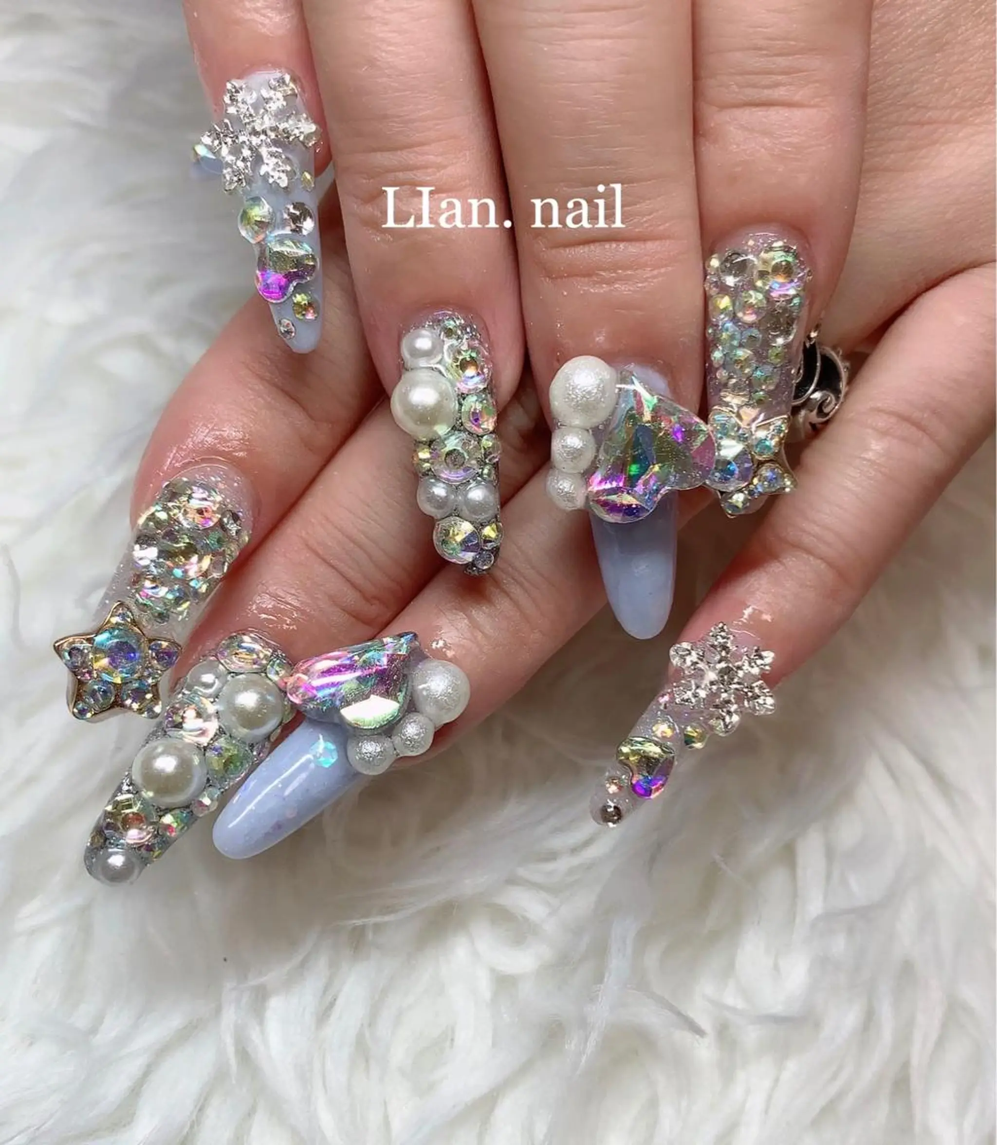 ネイル キラキラネイル ハンドネイル Lian nailのネイルデザイン
