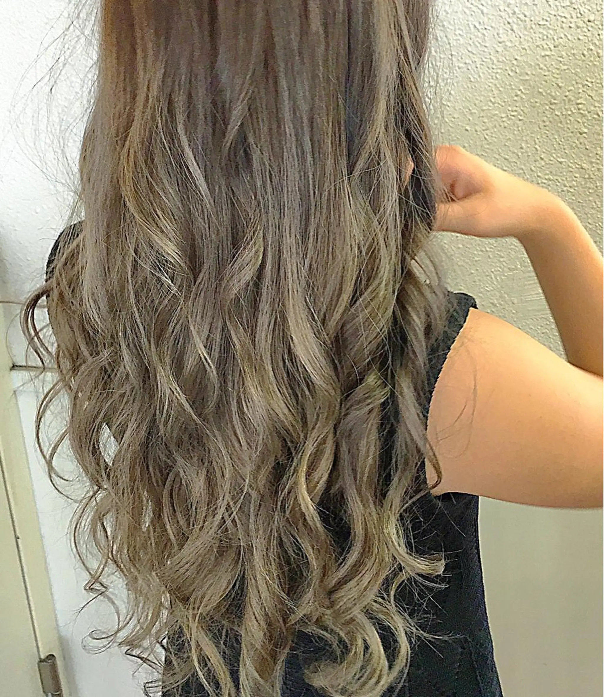 ロング カラー グレージュ 髪質改善/美髪矯 正ヤマモトハルキのヘアスタイル