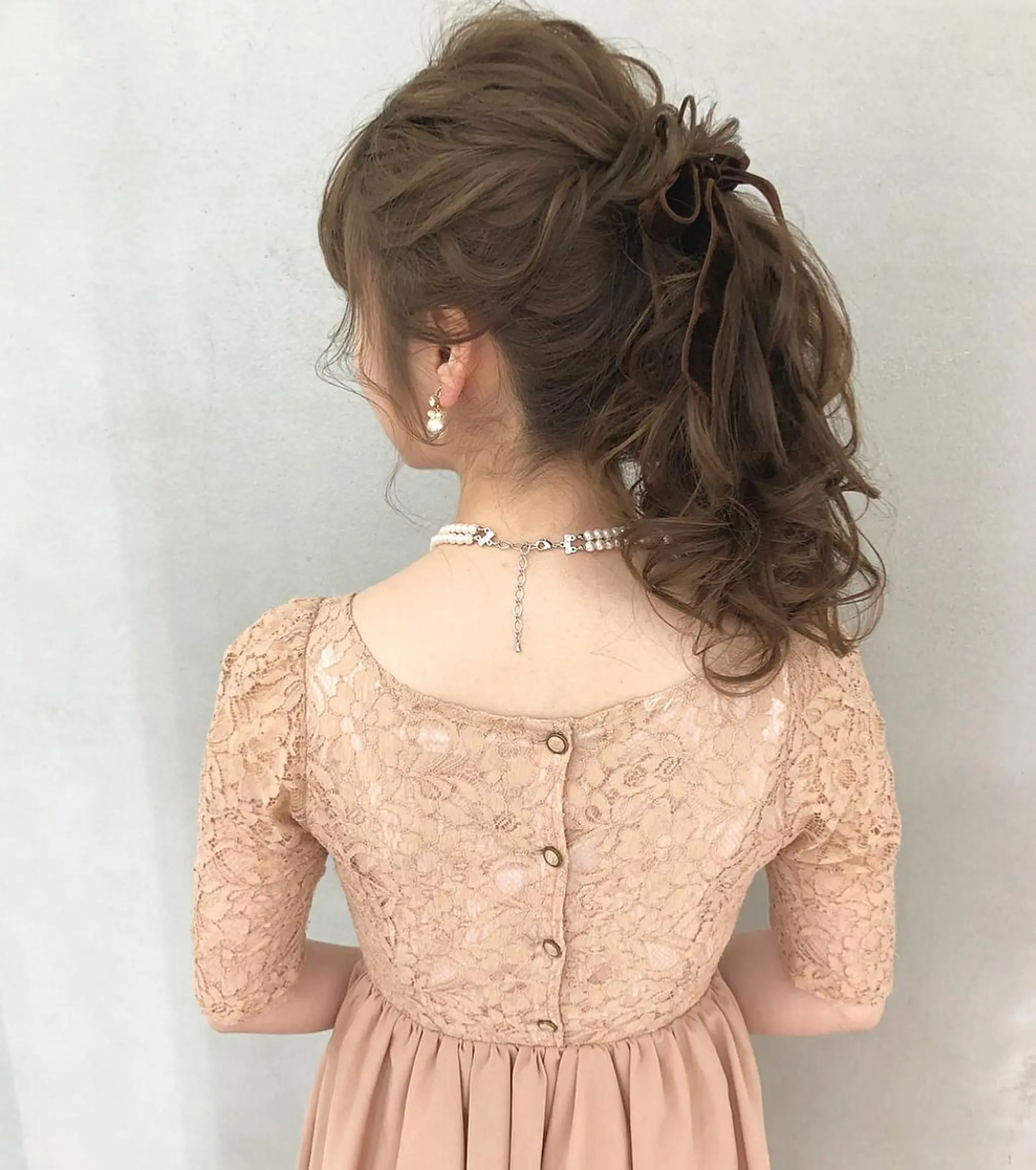 ロング カラー ヘアアレンジ ポニーテール autre所属・大久保 ひでなりのヘアスタイル