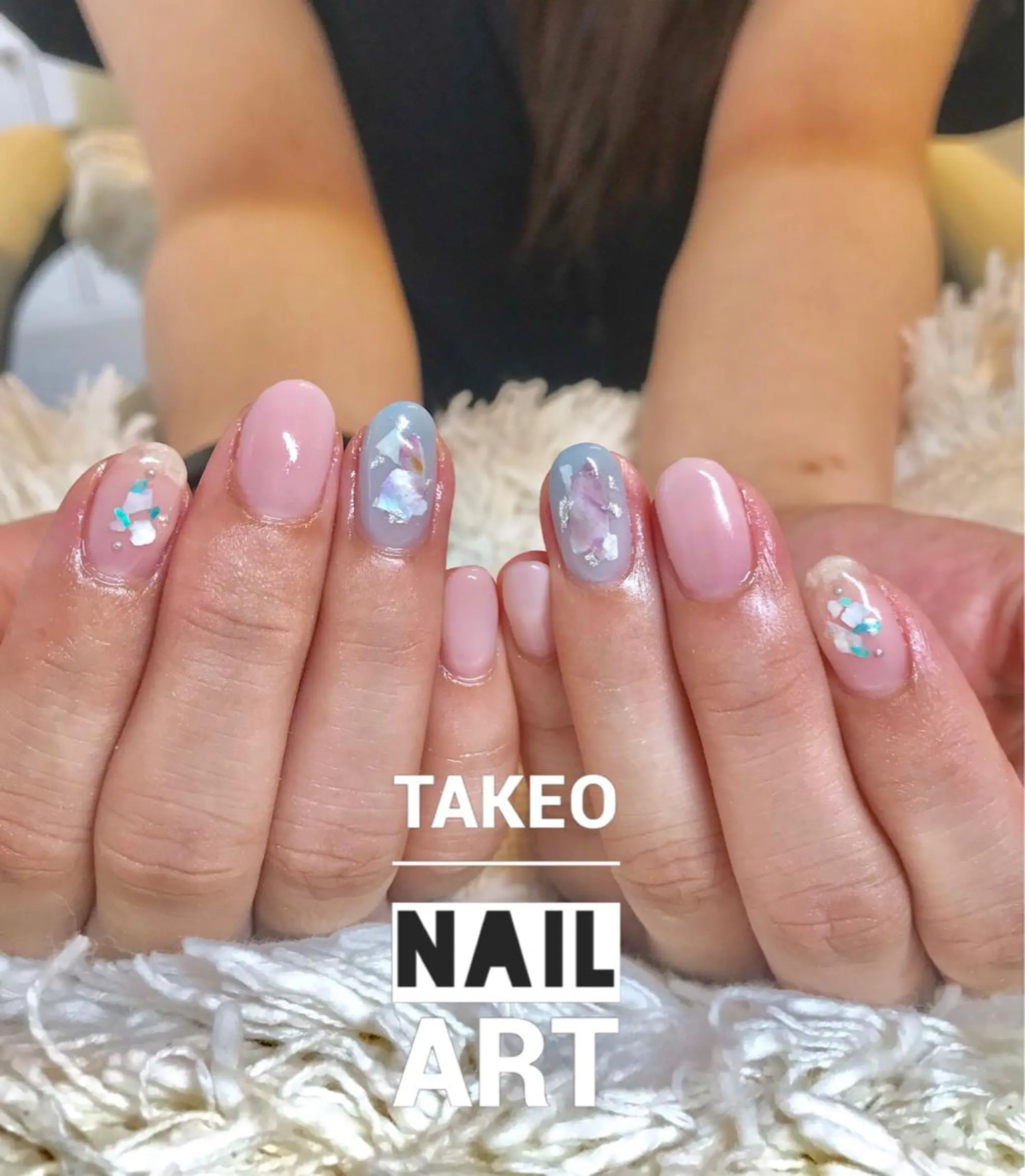 ショート ネイル ハンドネイル ハンドケア nail&eye Aoのマツエク・マツパデザイン