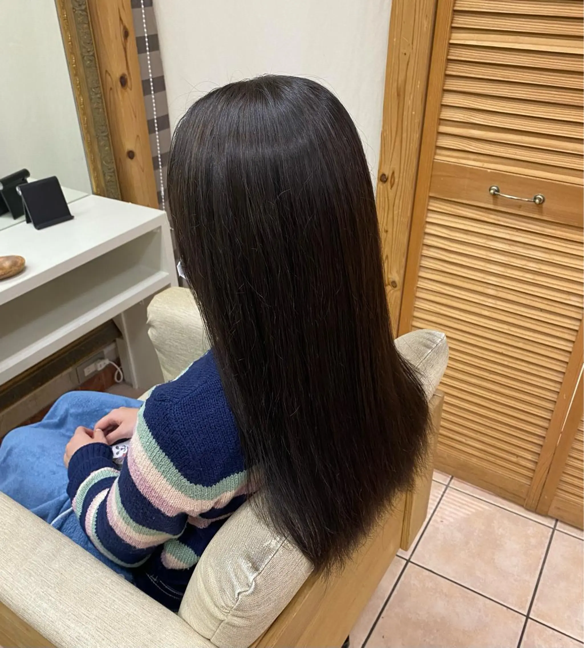 ロング カラー ブラウンカラー マットブラウン 🥣ブリーチ・カラー 平城秀馬/原宿のヘアスタイル