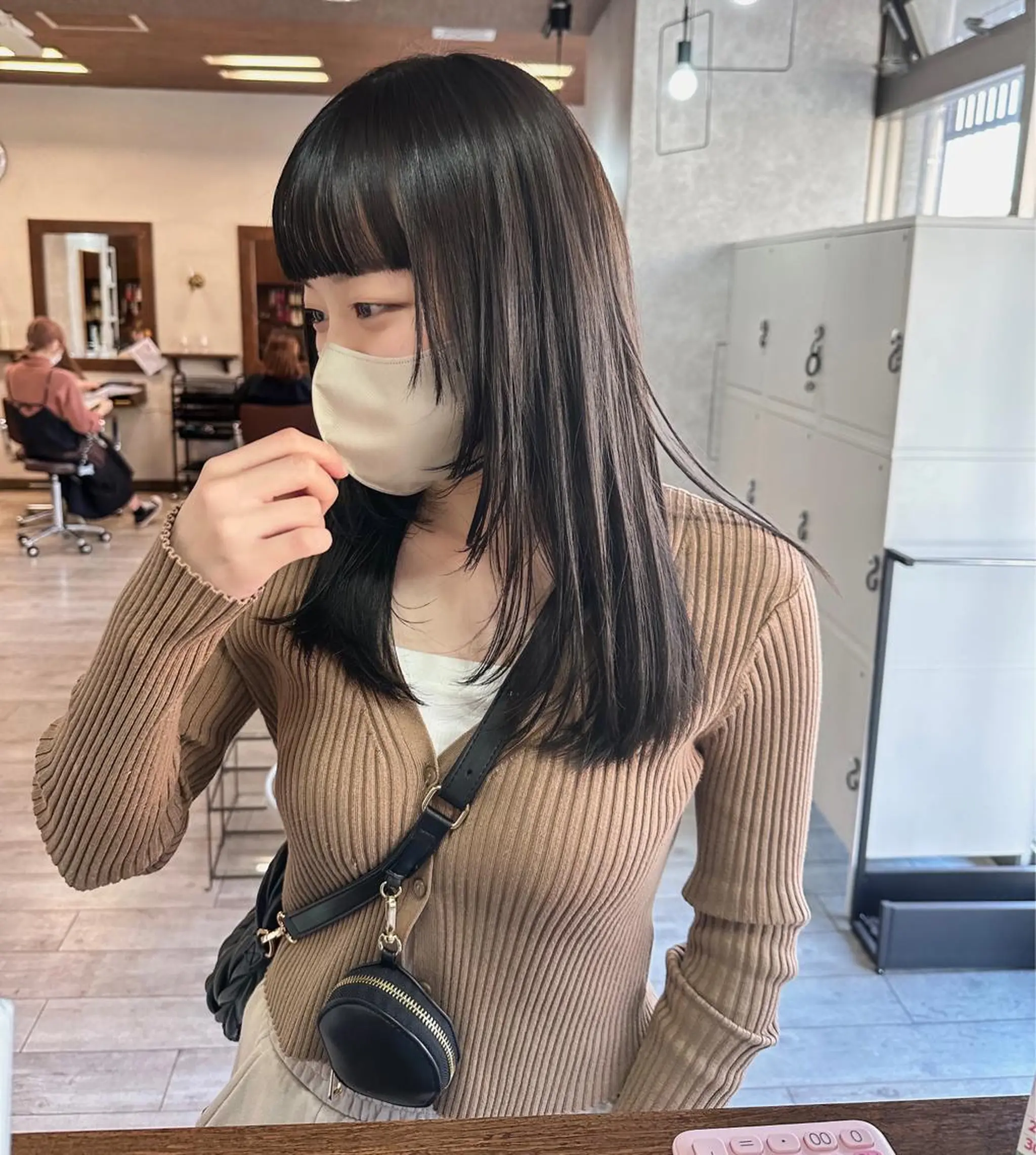 セミロング カラー ヘアカラー トリートメント 高橋 みく/ minim 暖色のヘアスタイル