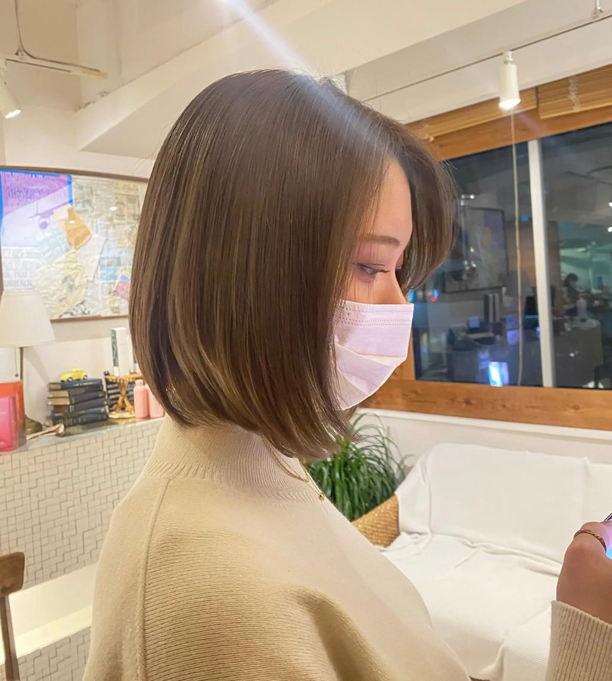 ショート ヘアカラー R 横浜【アール】所属・ハイトーン/韓国 ヘア　momo˚✧₊のヘアスタイル