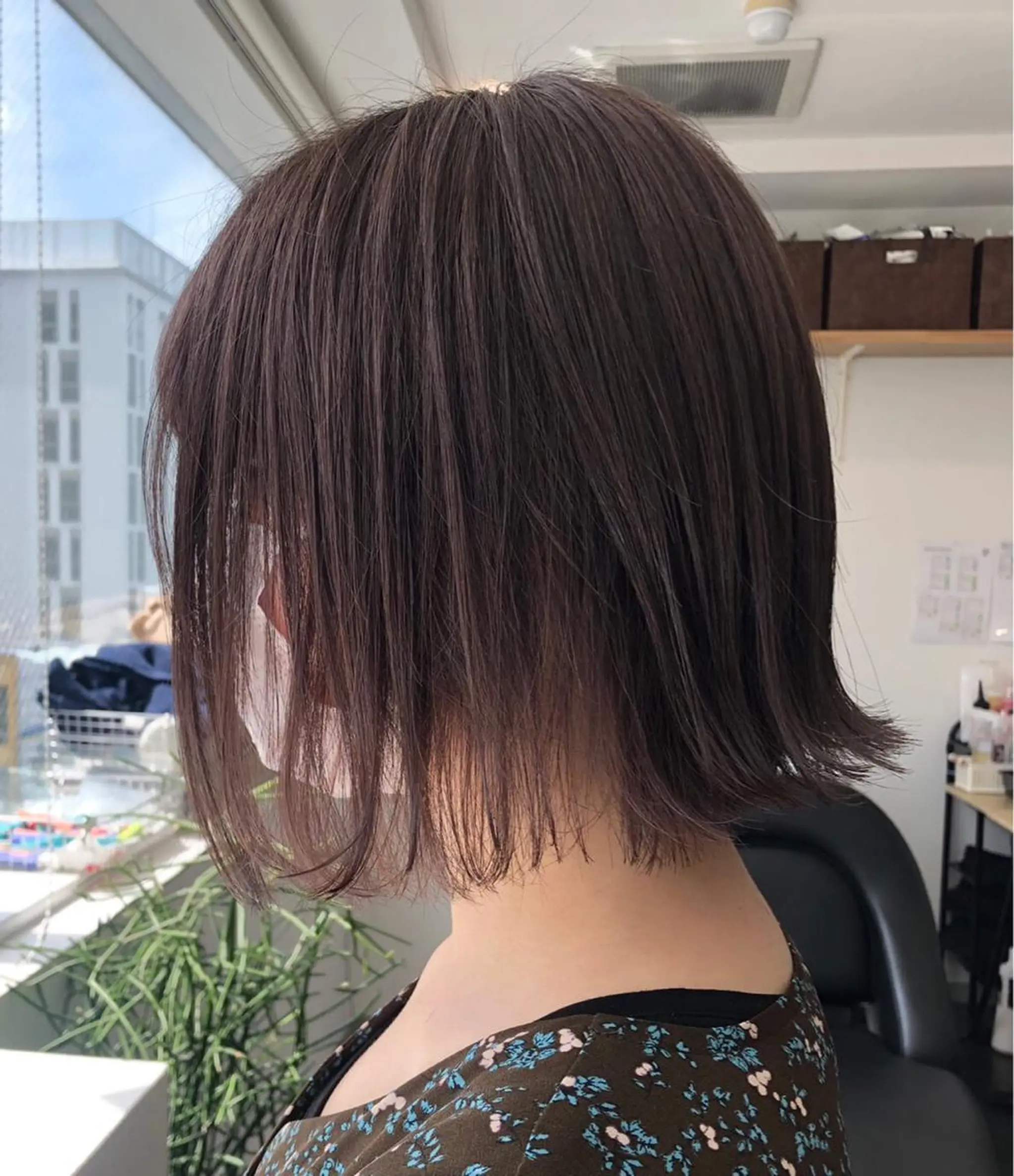 ショート カラー ブラウンカラー ナチュラルブラウン 京都美容師 塩のヘアスタイル