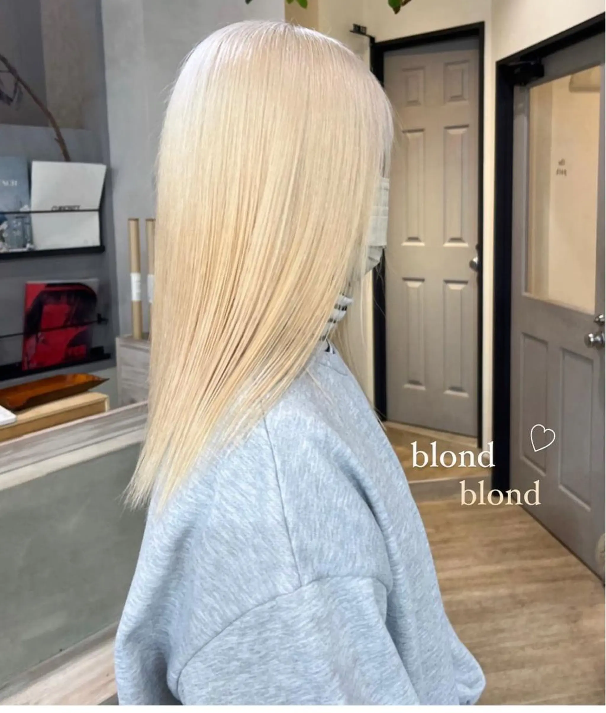 ロング カラー ハイトーンカラー ナツミ/透明感カラー /酸性ストレートのヘアスタイル