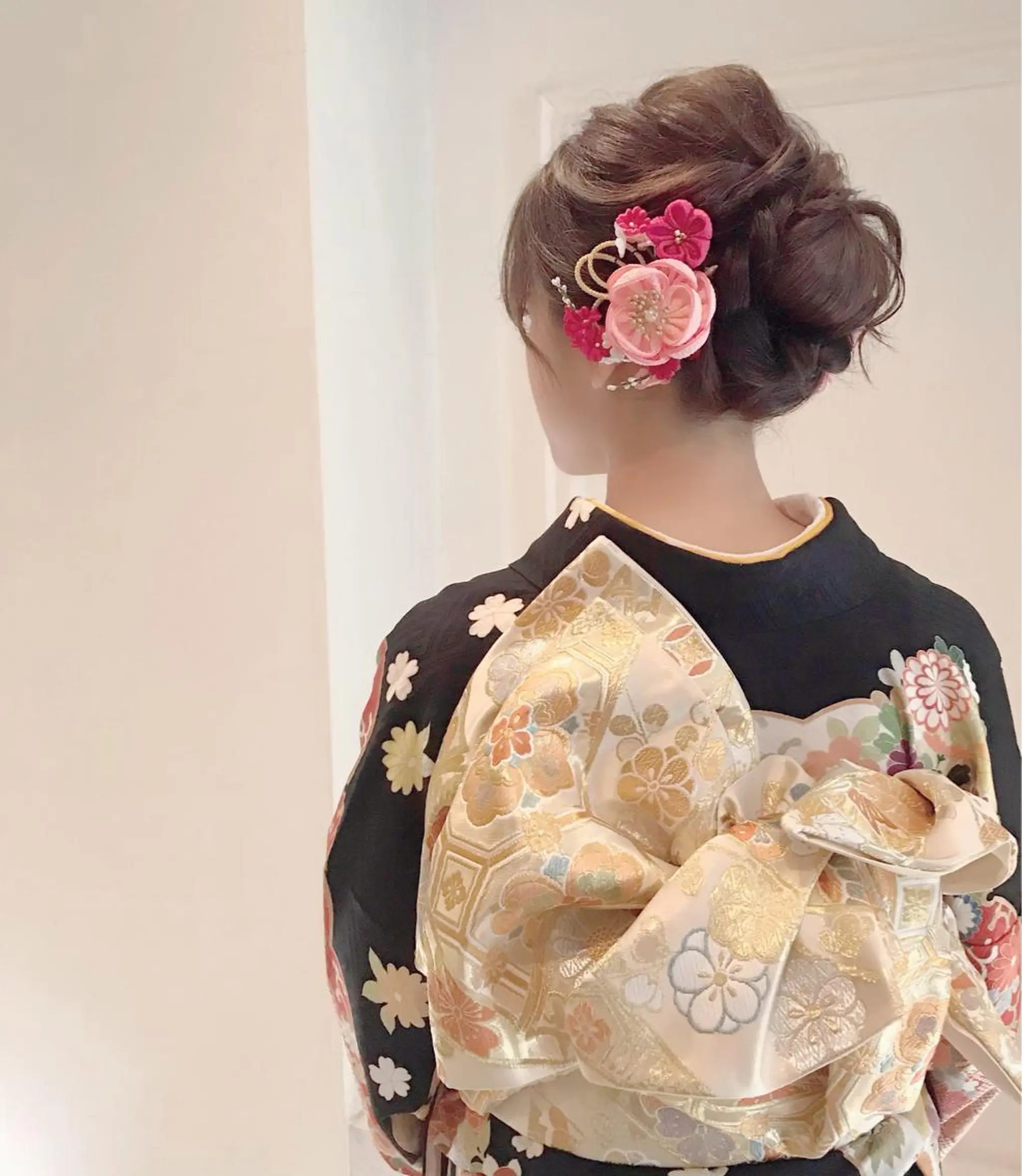 ミディアム ヘアアレンジ 成人式 着付け GRANLUSSO 〜グランルッソ駅前店所属・木口 嘉美のヘアスタイル