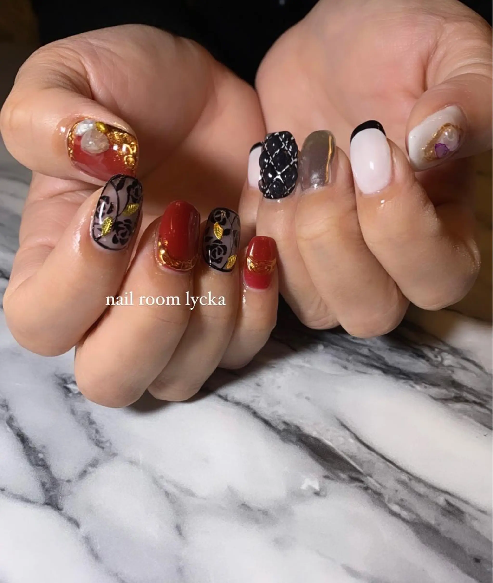 ネイル ﾈｲﾙﾙｰﾑﾘｯｶ 𝐦𝐚𝐲𝐮のネイルデザイン