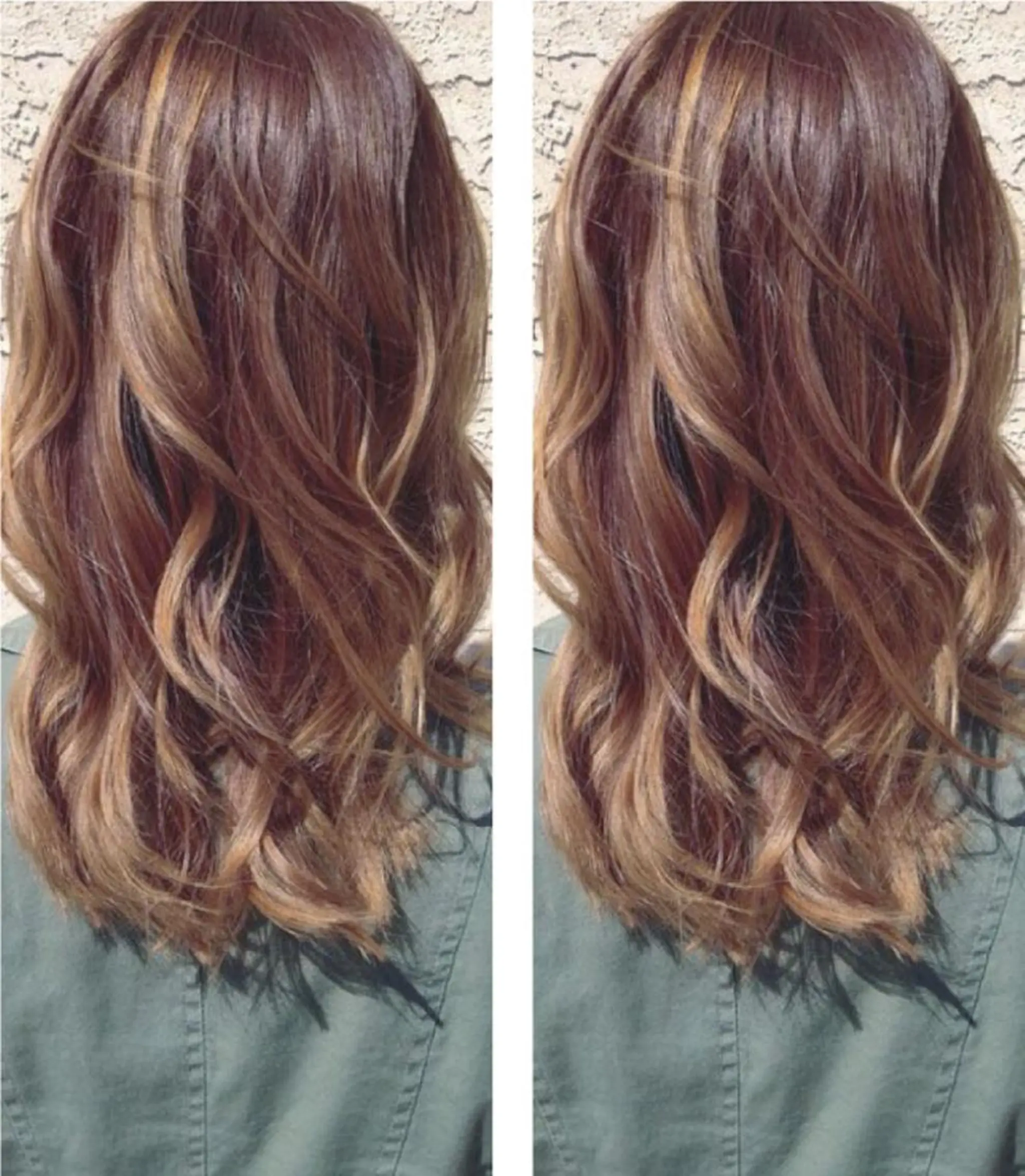 カラー パーマ 大阪レミーエクステ チビ編み込みのヘアスタイル