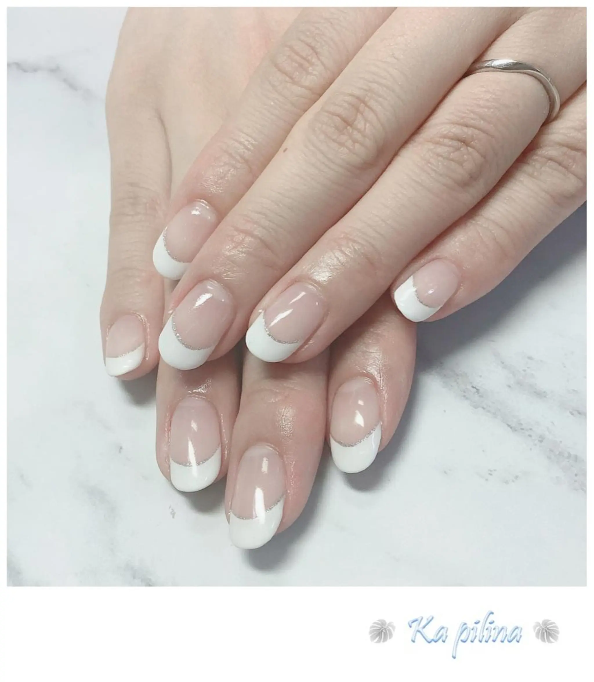ネイル フレンチネイル シンプルネイル Nail salon Ka pilinaのネイルデザイン