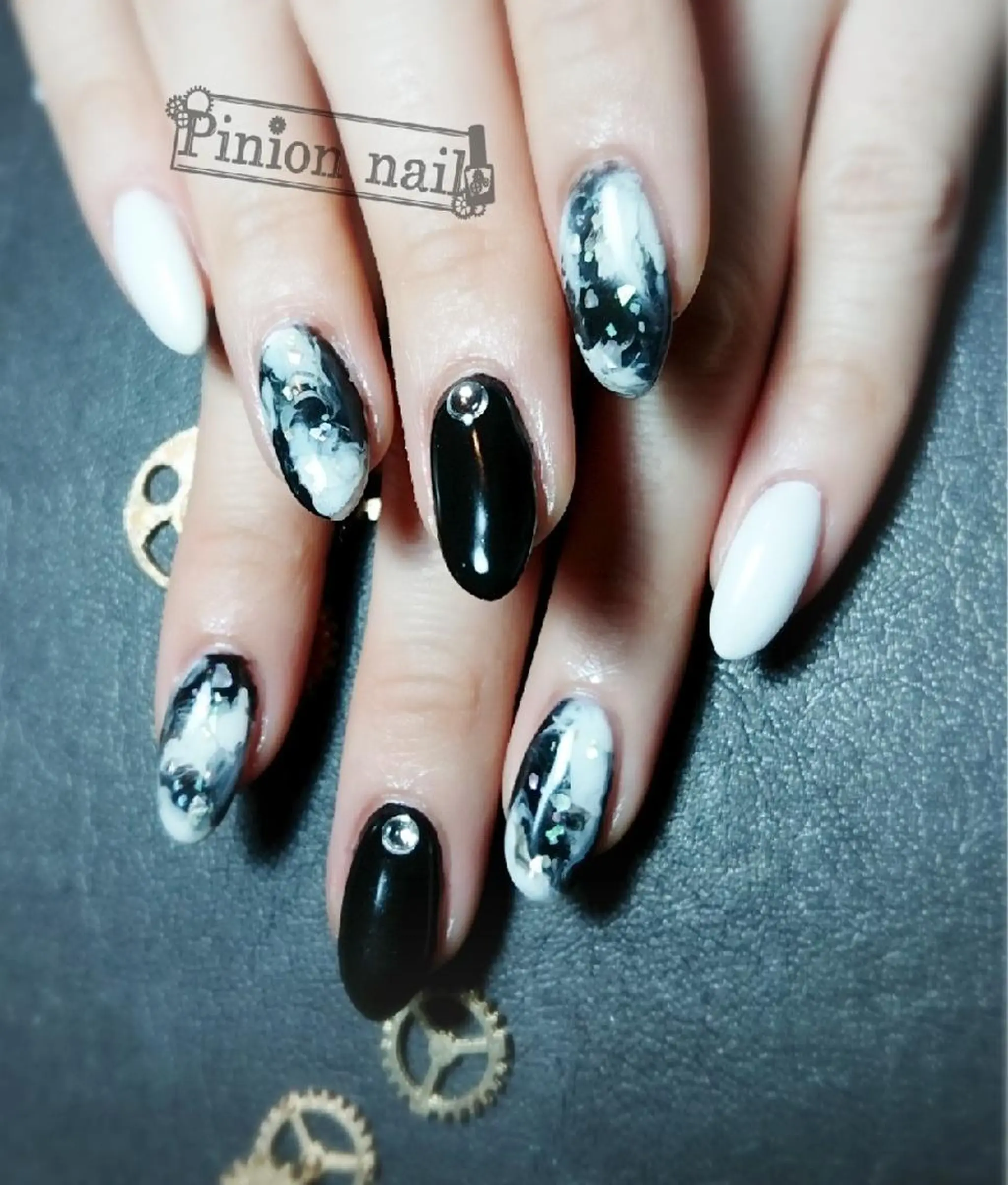 ネイル 大理石ネイル(マーブル) 【推し活応援サロン】 Mea nuiのネイルデザイン