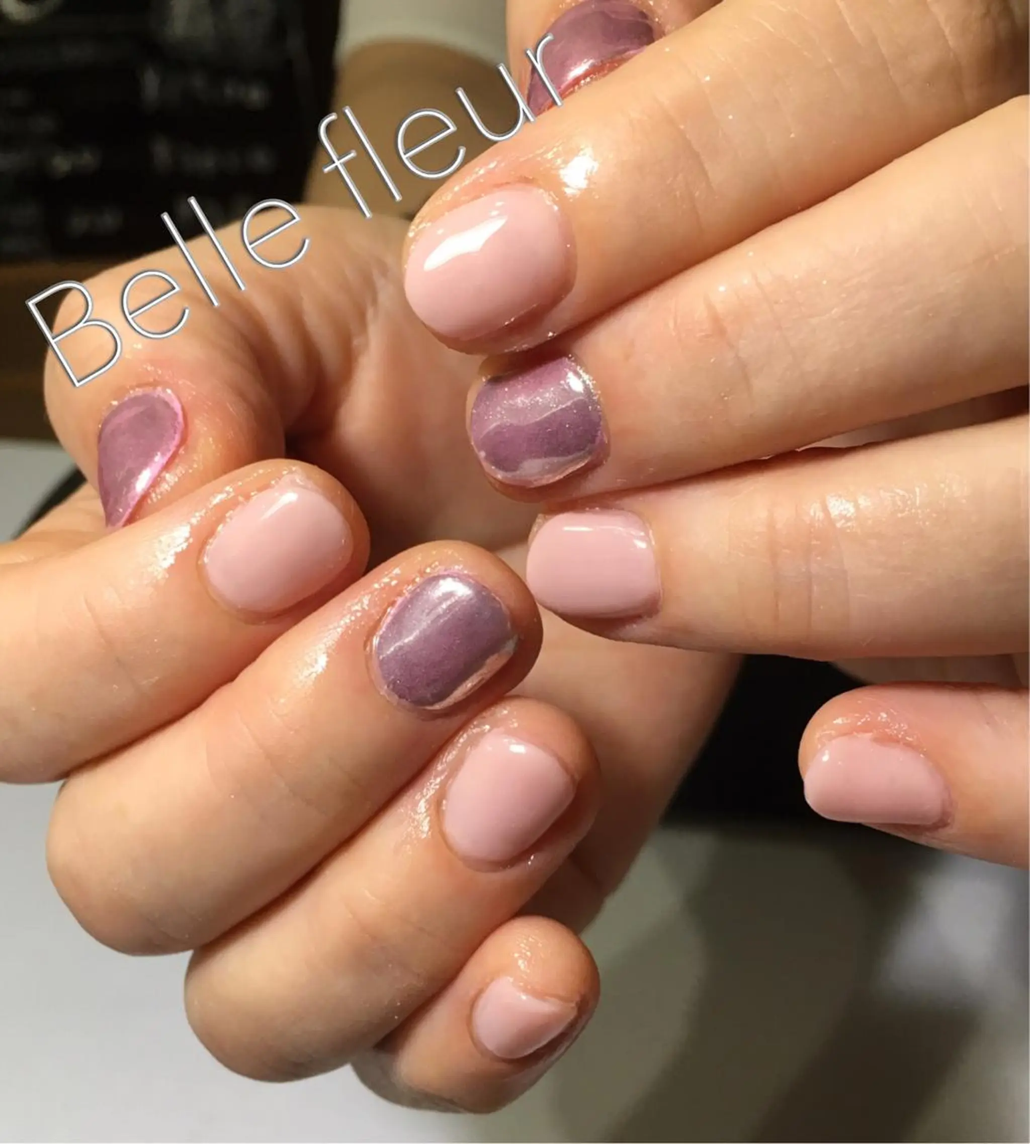 ショート ネイル Belle fleurのネイルデザイン