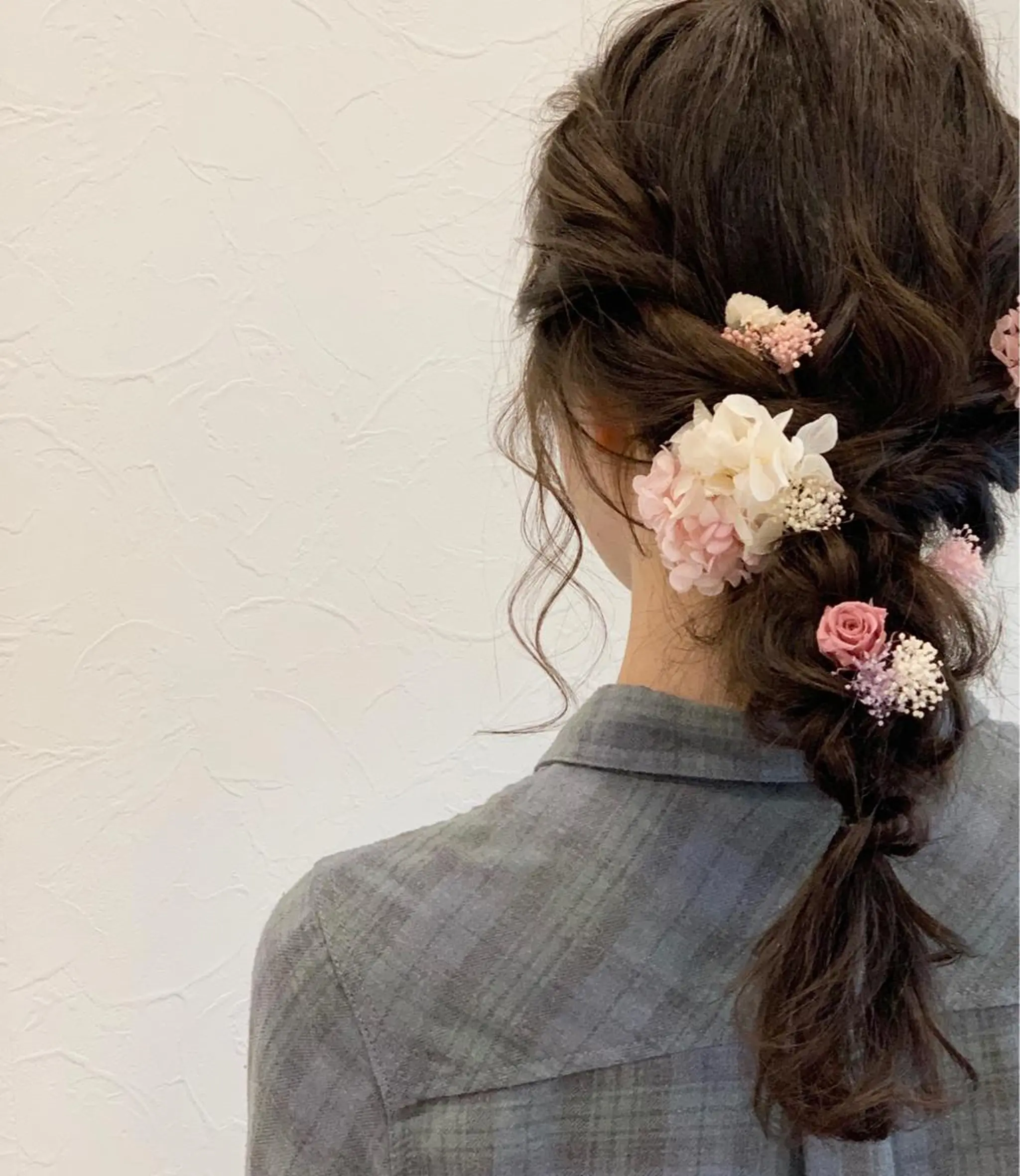 セミロング ヘアアレンジ 結婚式・ブライダル SHANTi 飯塚 ヘアセット/髪質改善のヘアスタイル