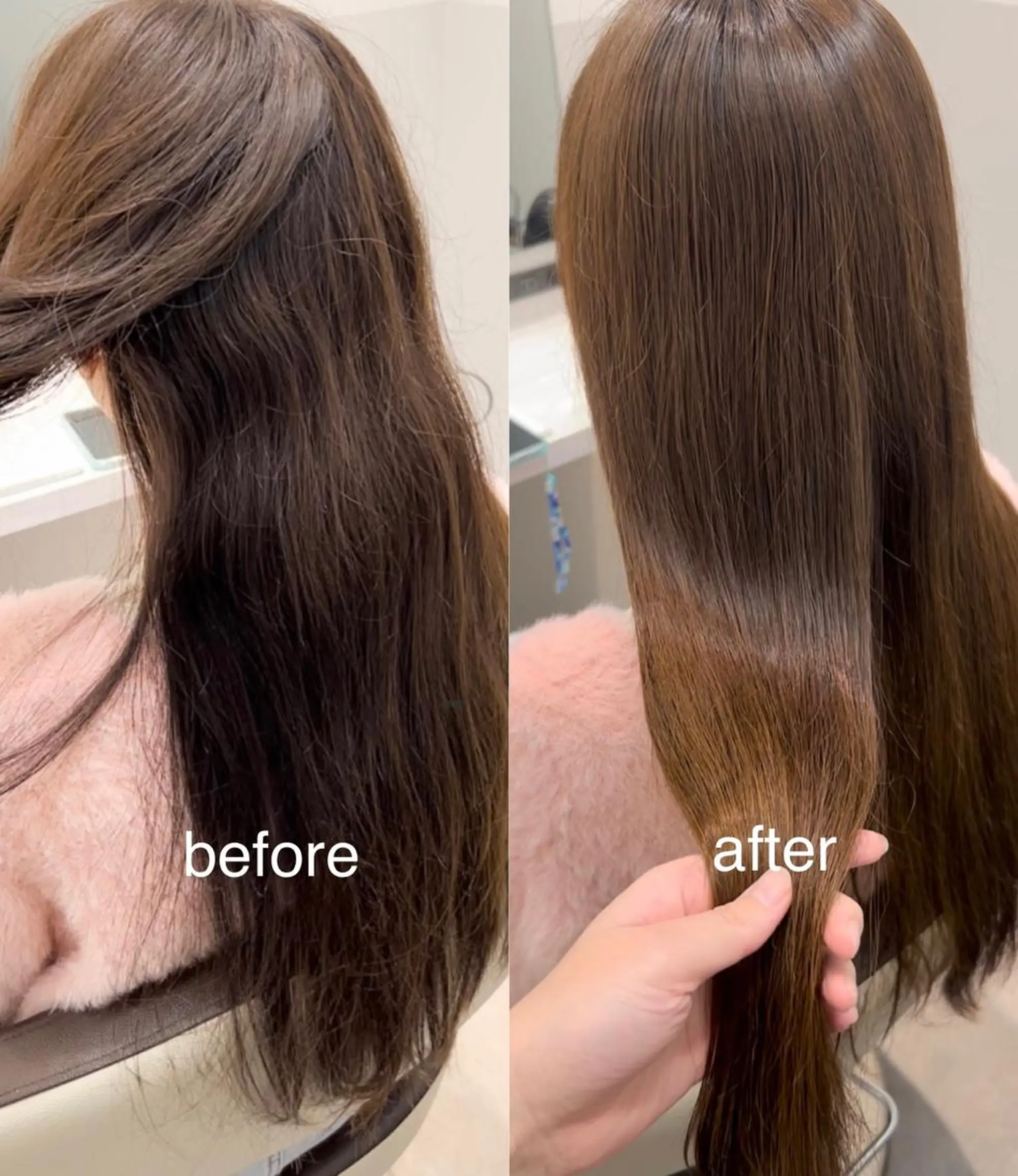 ロング パーマ ケアカラー 髪質改善 縮毛矯正 トリートメント カット ヘアカラー 縮毛矯正 SALOWIN川崎所属・似合わせレイヤー/ 美髪縮毛矯正/ミナエのヘアスタイル