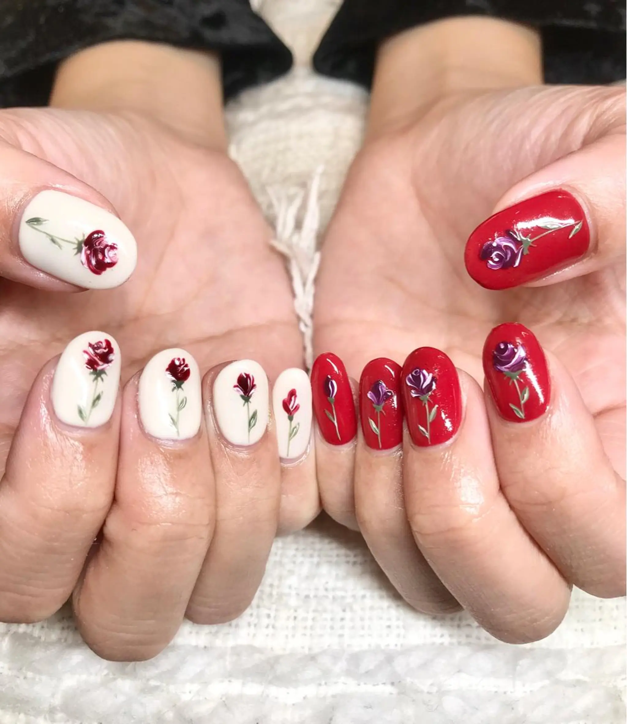 ミディアム カラー パーマ ヘアアレンジ メンズ ネイル nail&eye Aoのマツエク・マツパデザイン