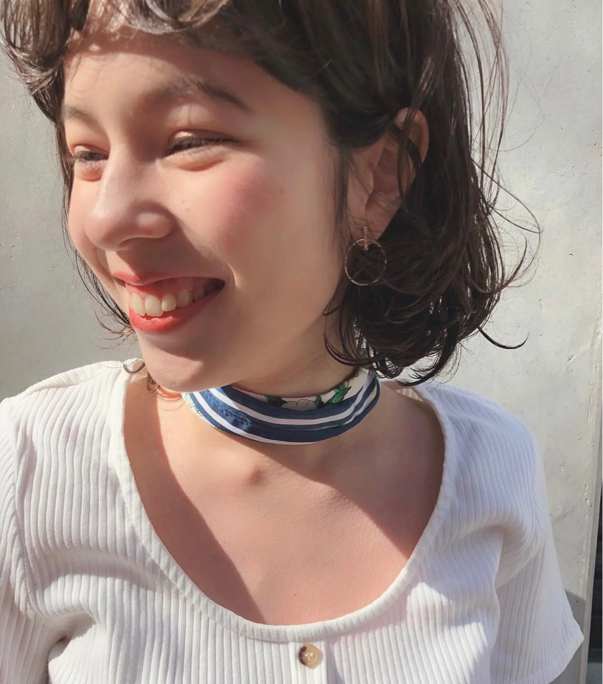 ショート カット ヘアカラー トリートメント ✨色持ちの良い艶 カラー✨蟹江真世のヘアスタイル