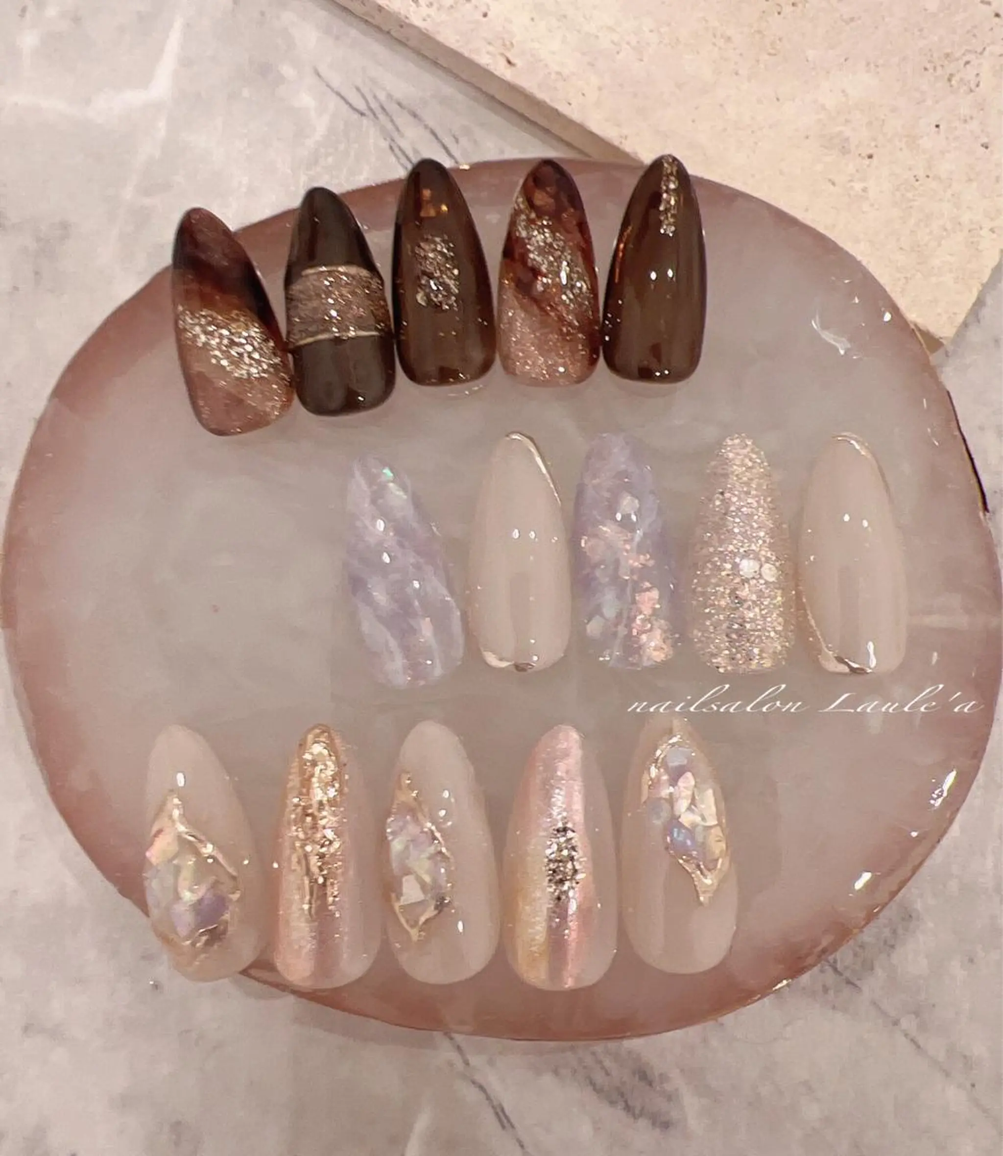 ネイル アートネイル ハンドネイル nailsalon Laule'aのネイルデザイン