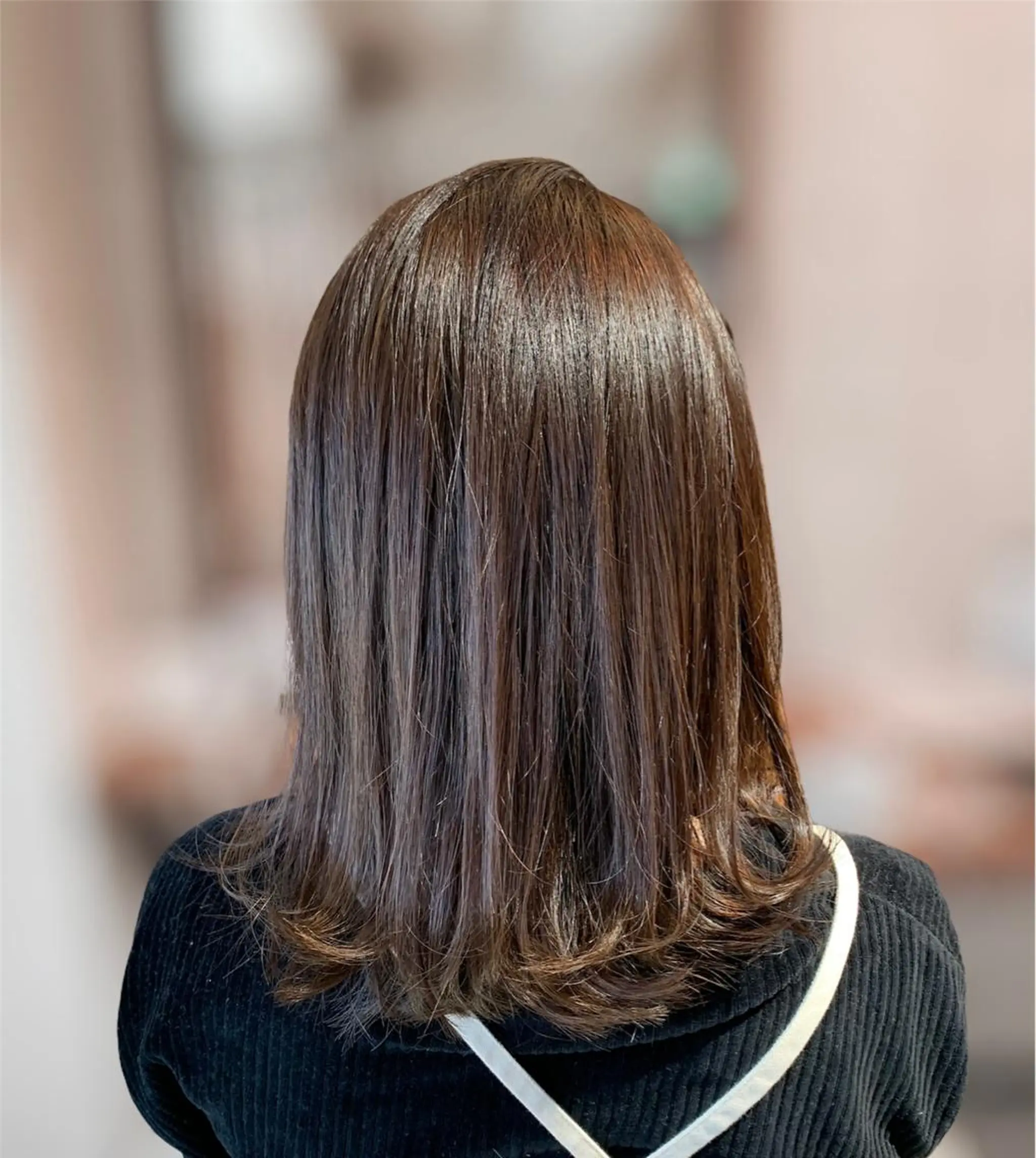 ミディアム カラー カット トリートメント ヘッドスパ GO TODAY SHAiRE SALON 梅田店所属・3ヶ月持ちが良い ボブ/ショートのヘアスタイル