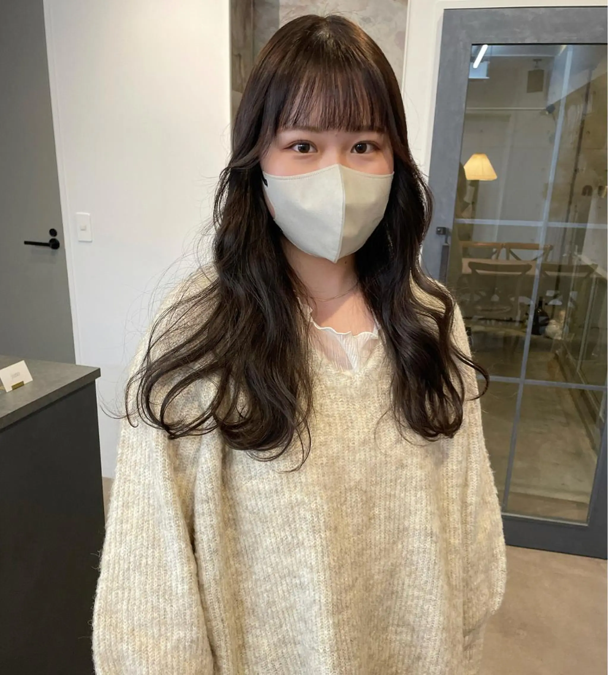 ロング カラー 原 菜帆のヘアスタイル