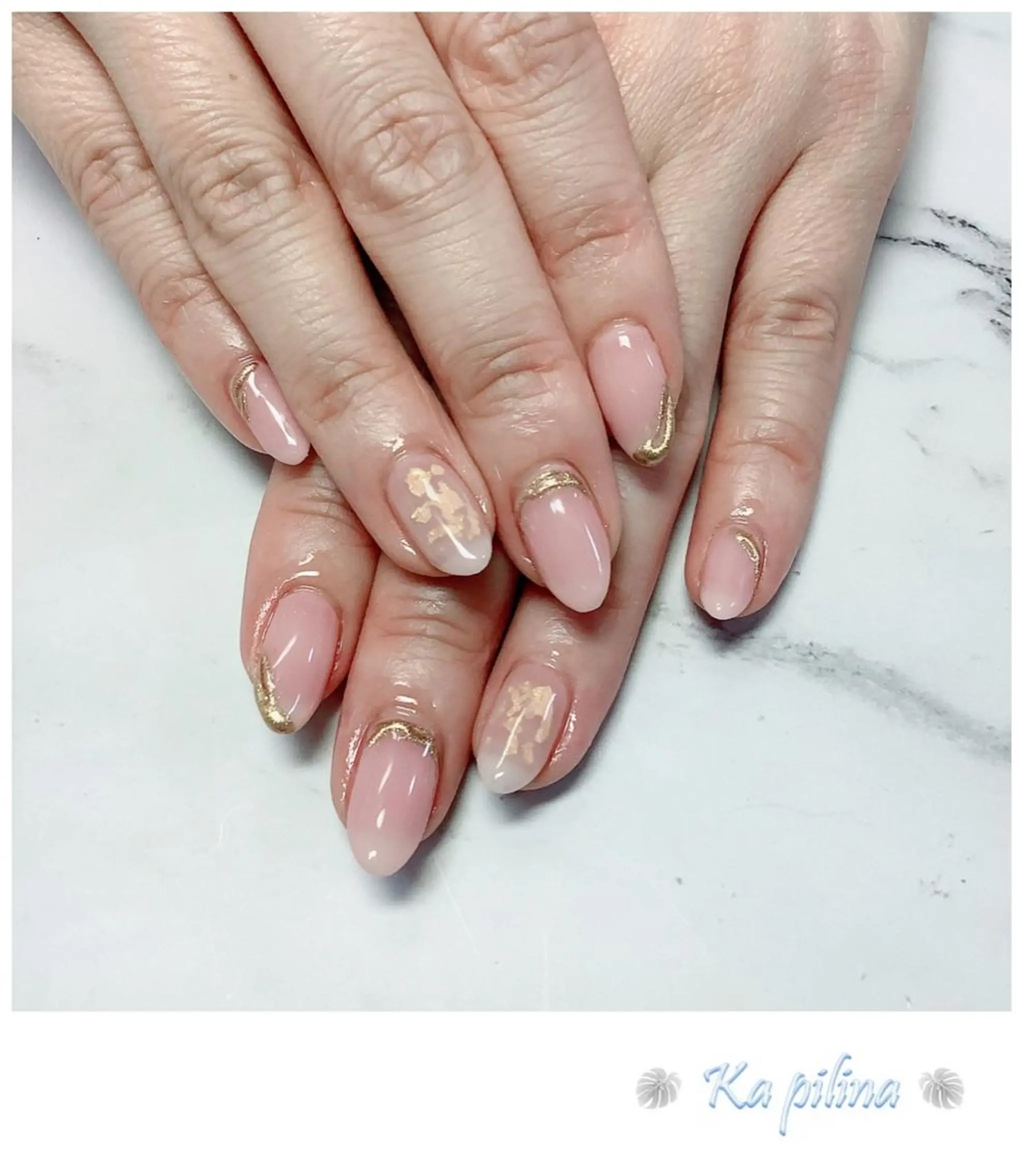 ネイル 桜ネイル ニュアンスネイル Nail salon Ka pilinaのネイルデザイン
