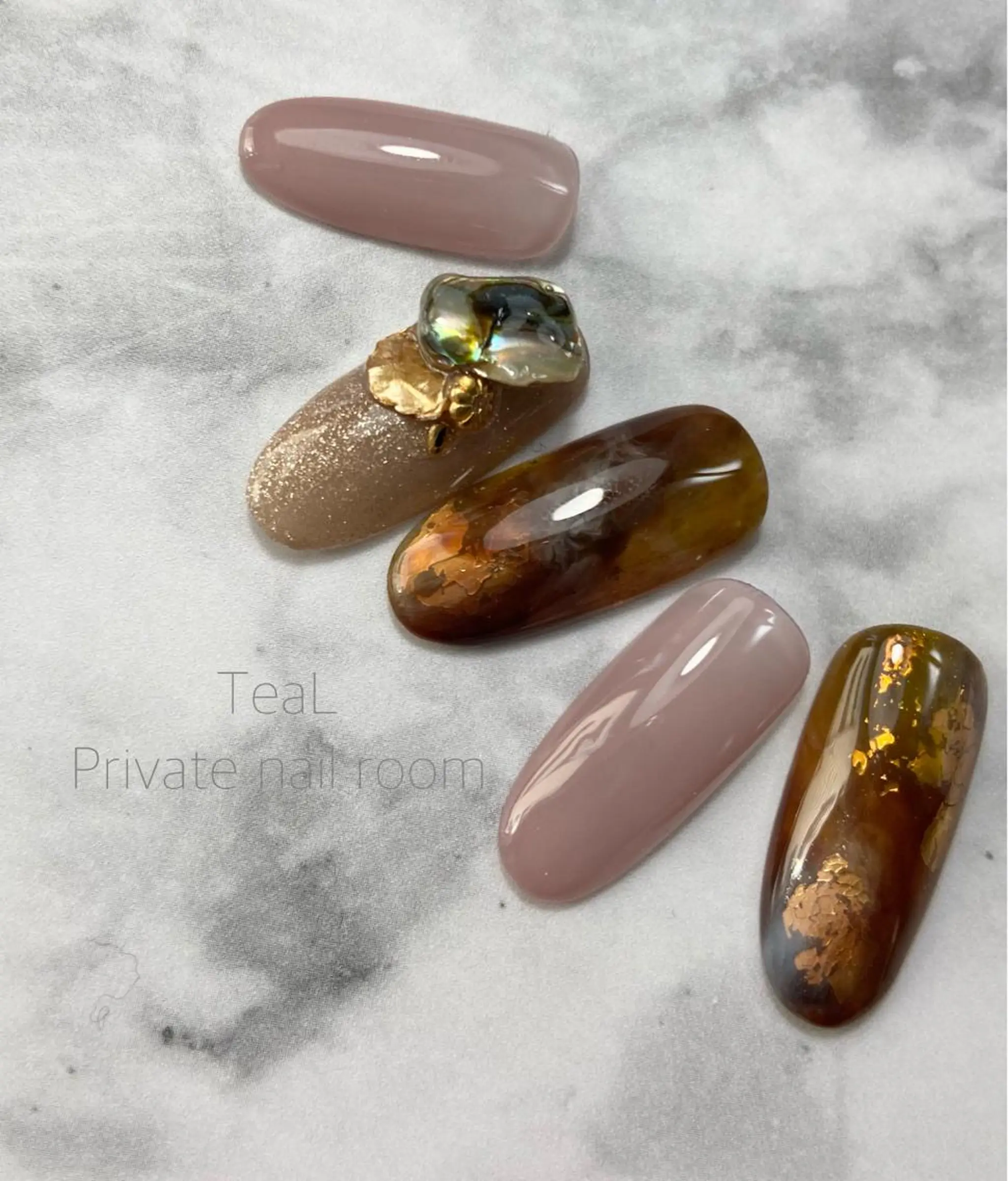 ネイル ハンドネイル TeaL nailのネイルデザイン