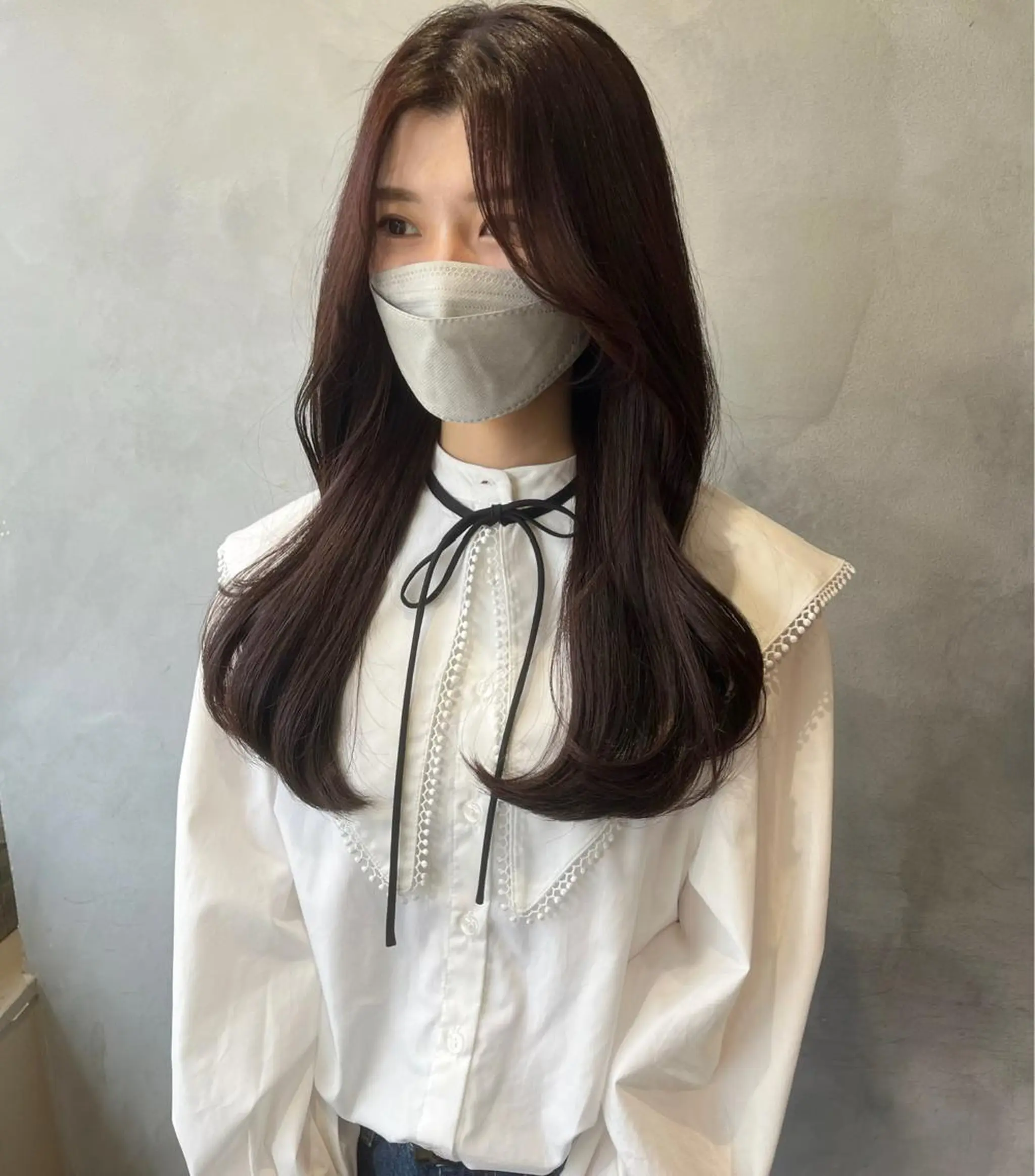 ロング 奥田 蓮のヘアスタイル