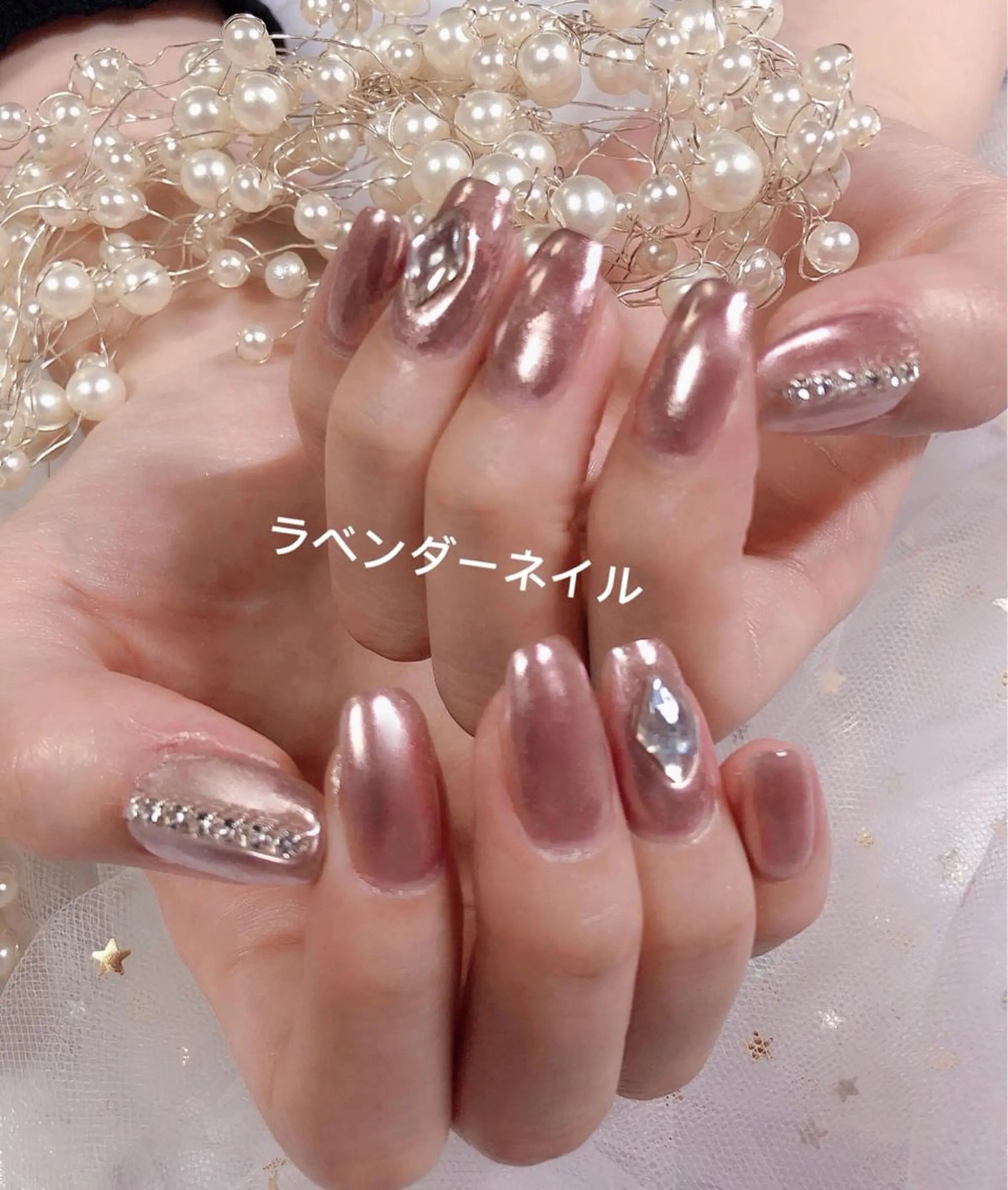 ネイル ラベンダー💖日暮里 ルル💖ネイルのネイルデザイン