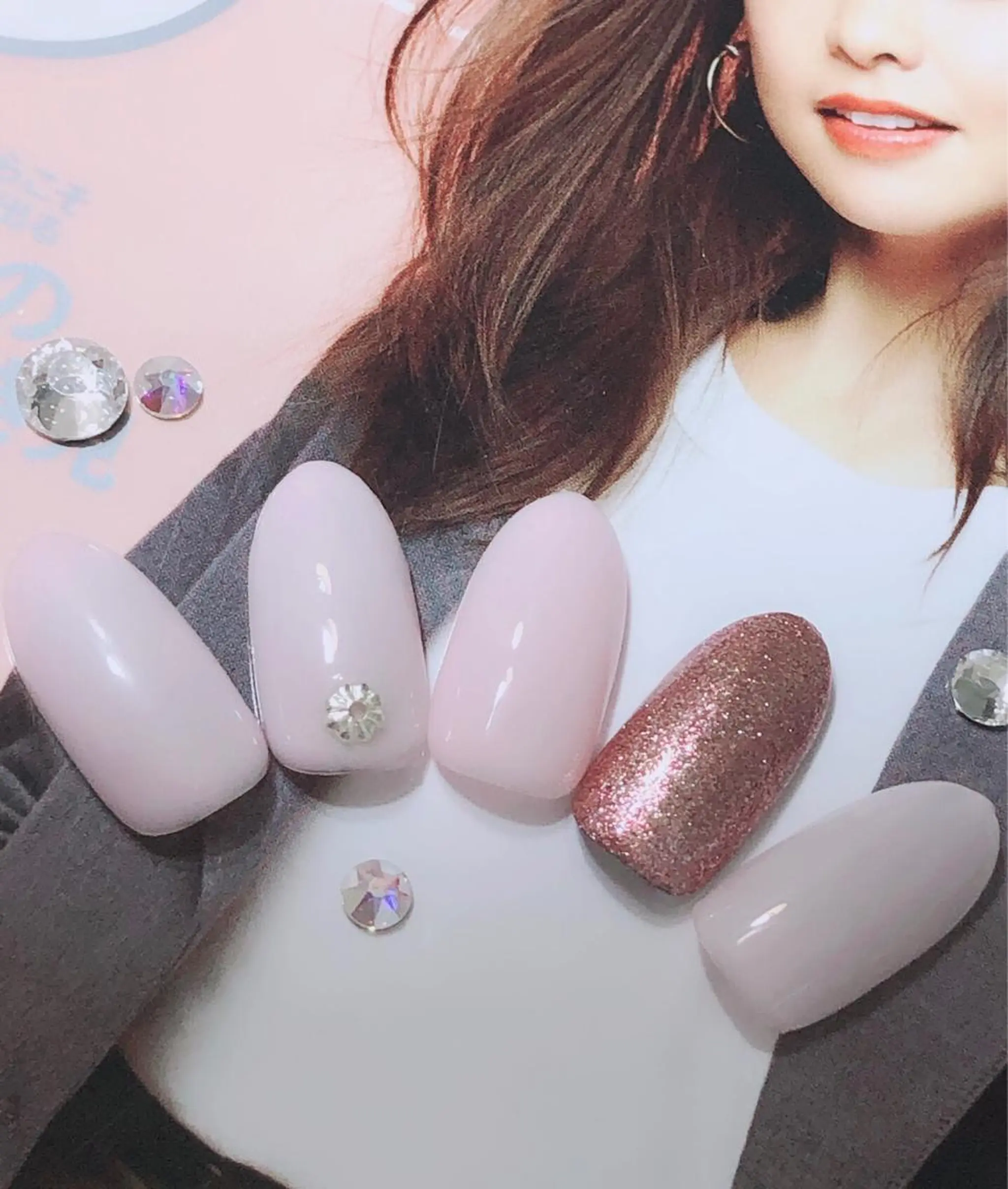 ネイル 北浦和 自爪育成ケアのネイルデザイン