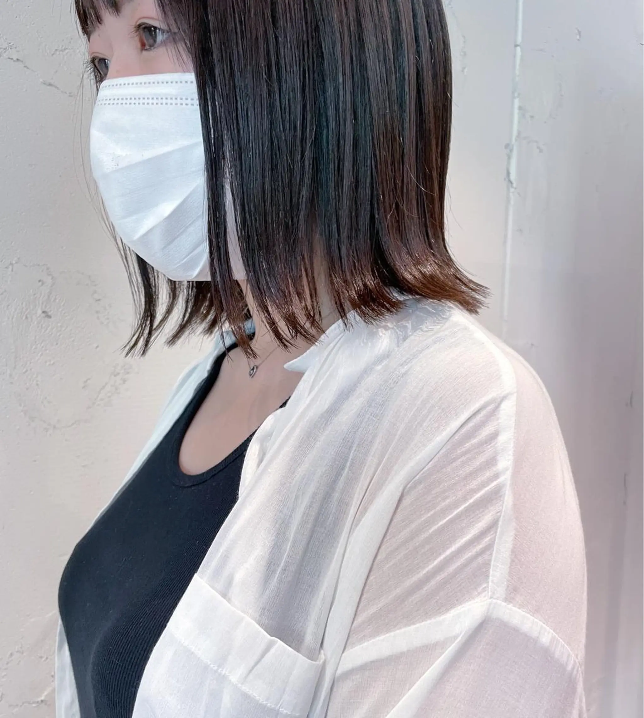 ショート 美髪矯正/艶カラー ボブ/栄/鐘ヶ江純也のヘアスタイル