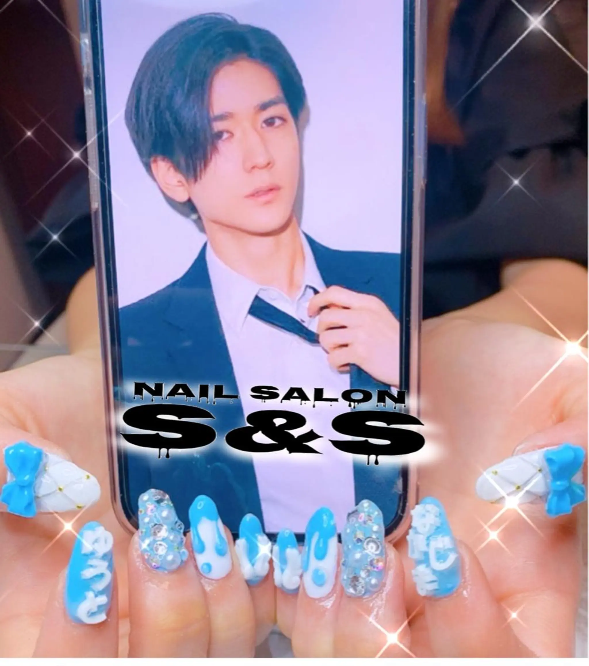 ネイル 長さ出し メンズネイル 持ち込み スカルプネイル S&S 村田小百合のネイルデザイン