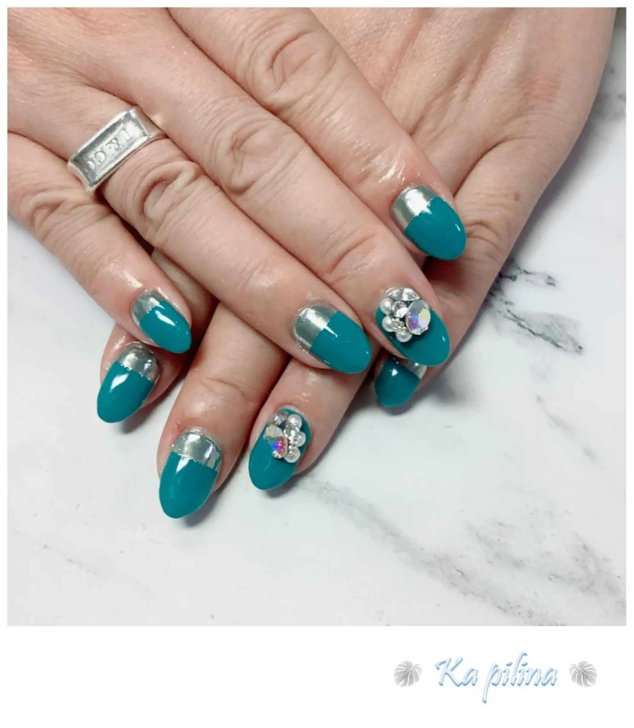 ネイル ミラーネイル ワンカラーネイル Nail salon Ka pilinaのネイルデザイン