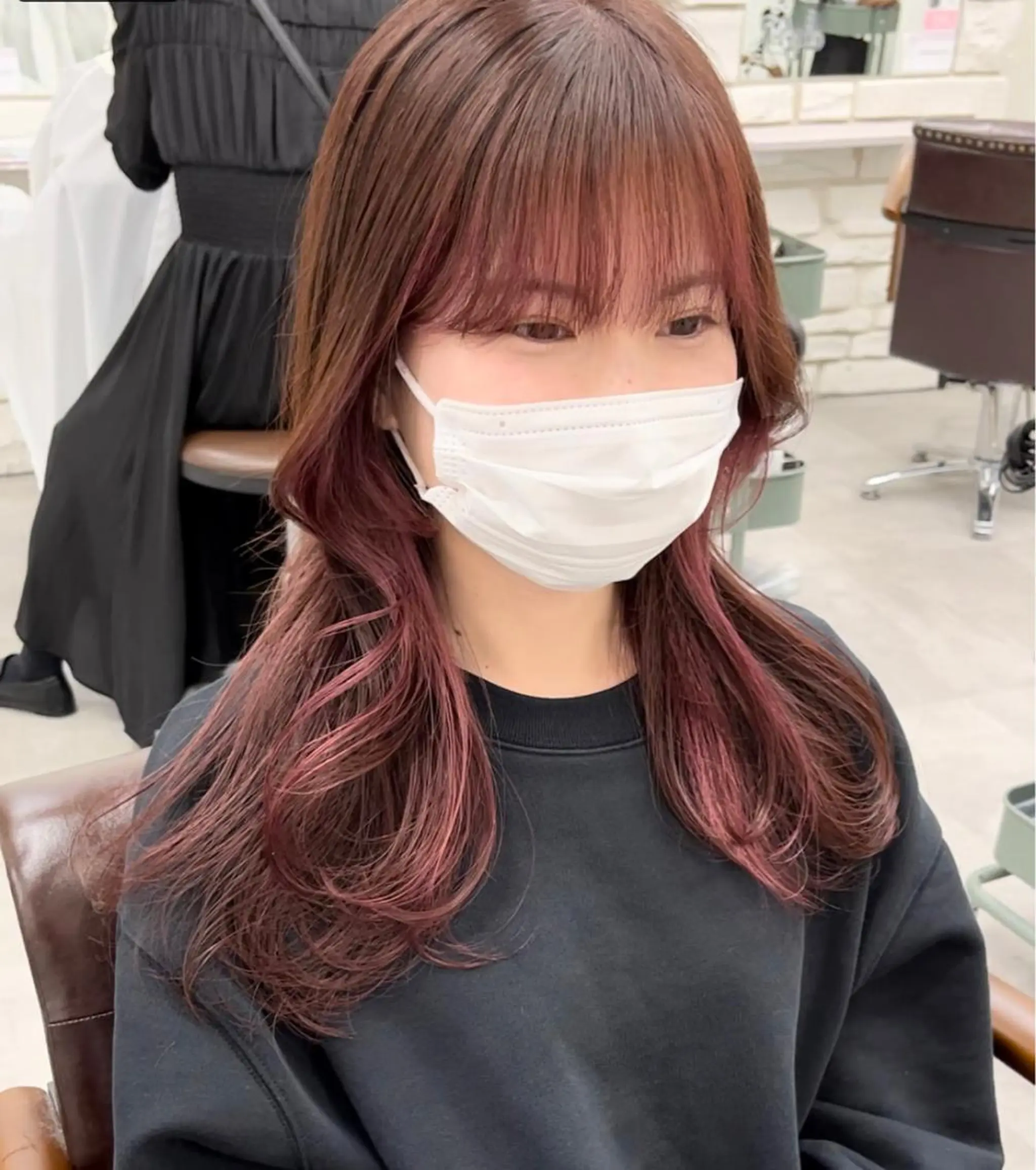 カラー カット ヘアカラー トリートメント 天王寺髪質改善なら よしみさん✨のヘアスタイル