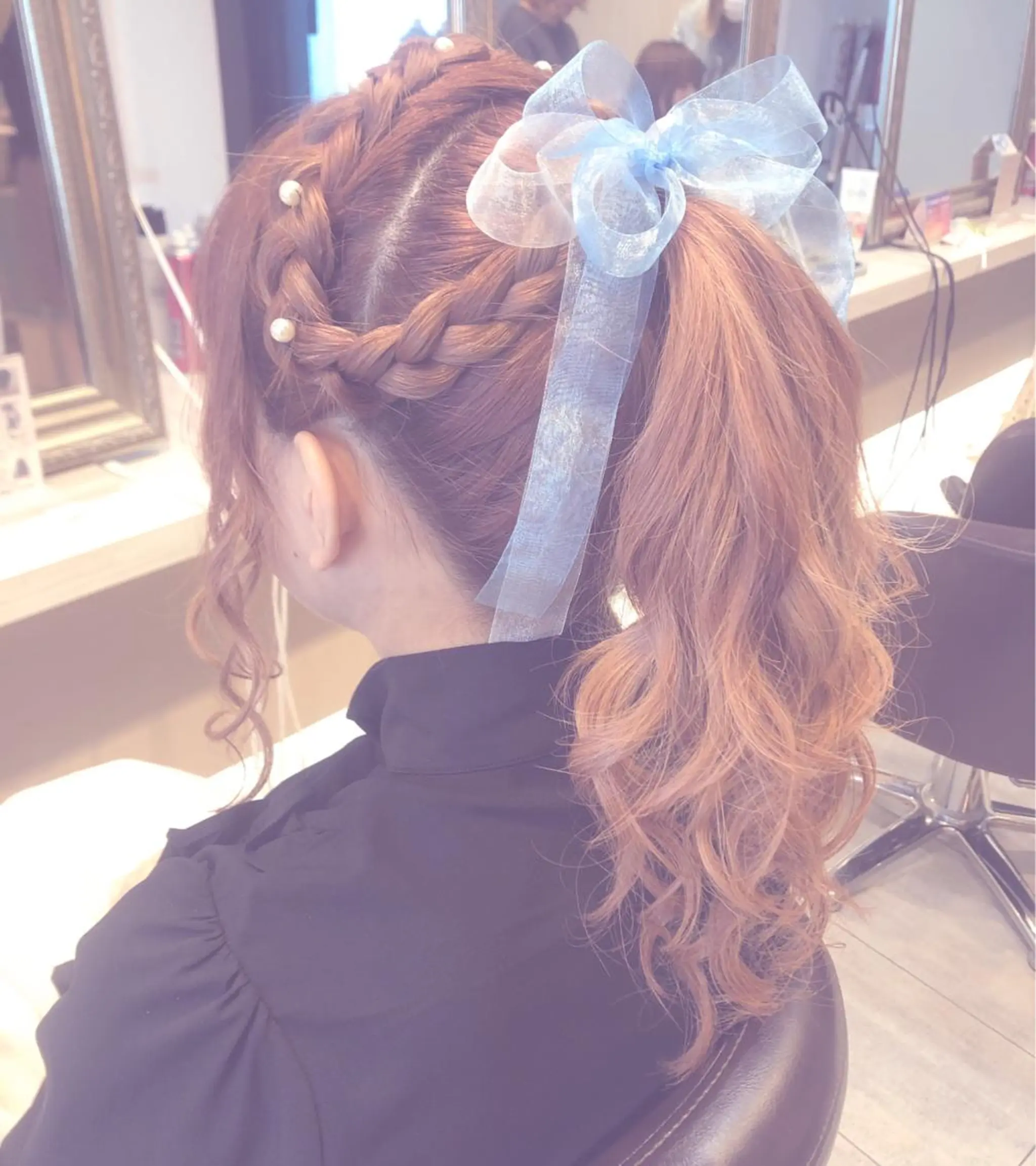 ヘアアレンジ ポニーテール カチューシャ Kanami ❤︎のヘアスタイル