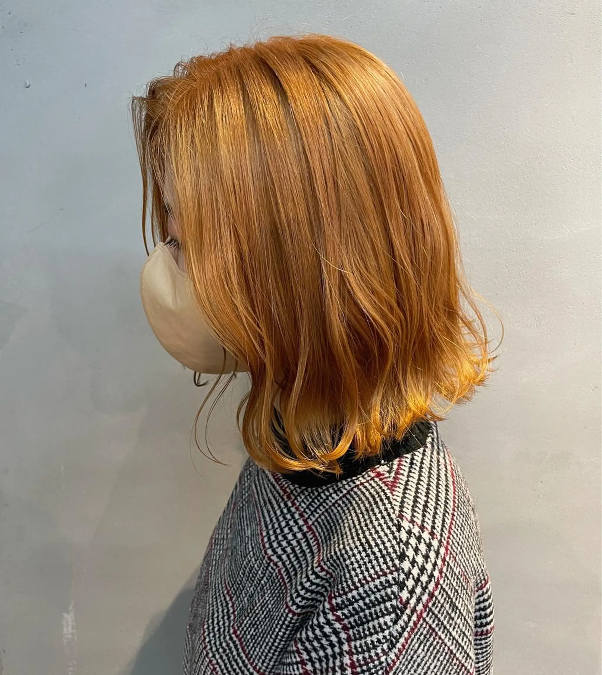 ミディアム カラー オレンジ 女性リピ90%🍨 🩷佐藤みずきのヘアスタイル