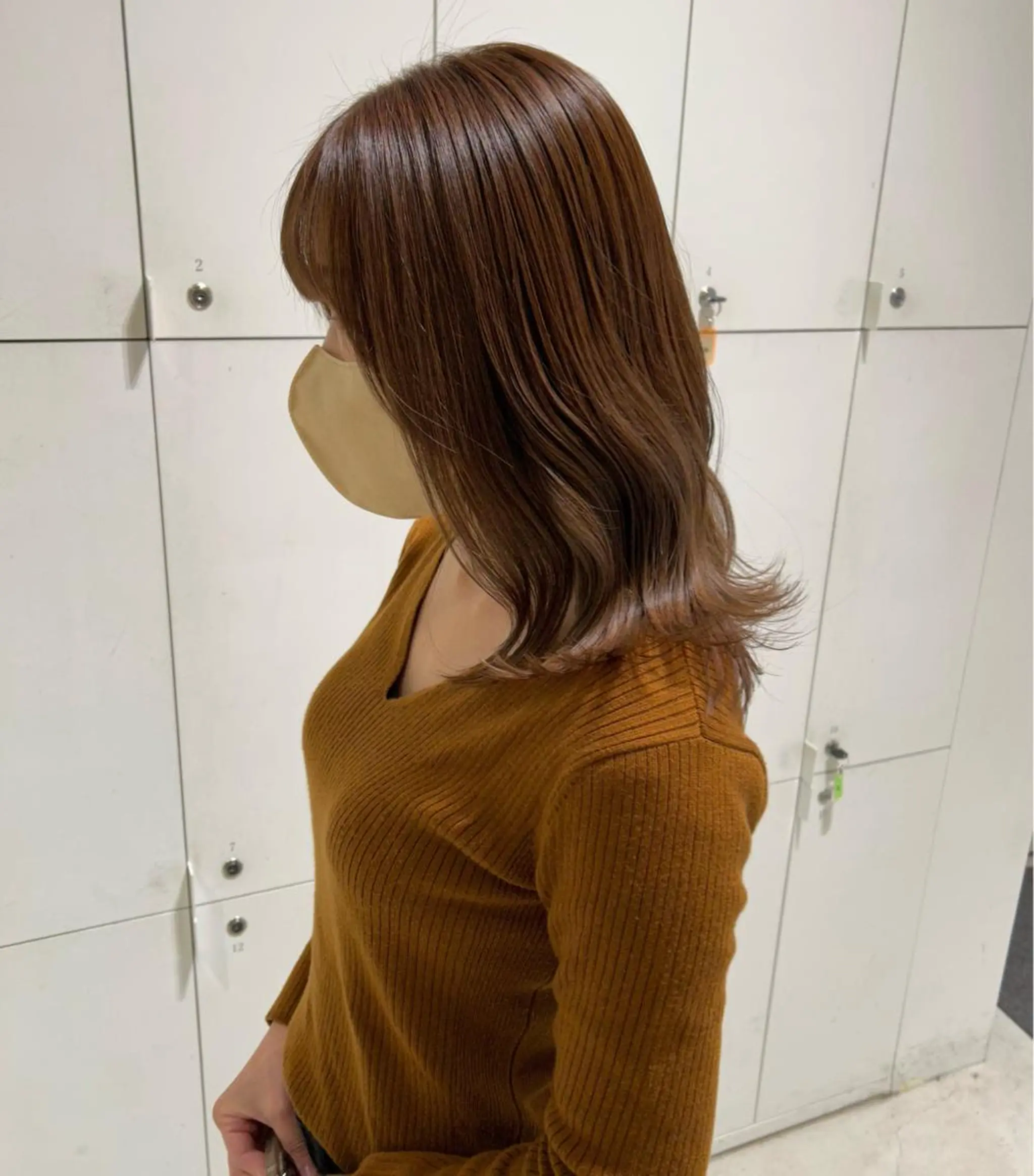 ミディアム カラー ヘアカラー 透明感カラー🫧 nanohaのヘアスタイル