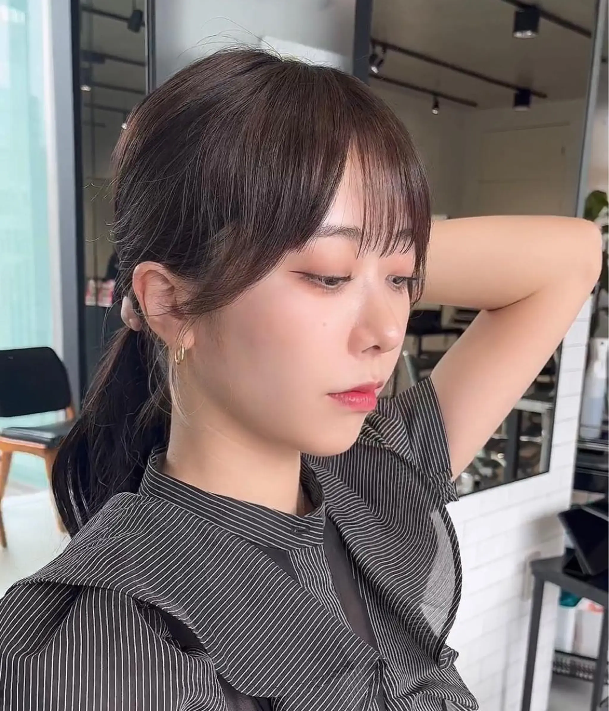 ミディアム カラー カット ヘアカラー トリートメント 🌫️大人韓国ヘア 🌫️naoyaのヘアスタイル