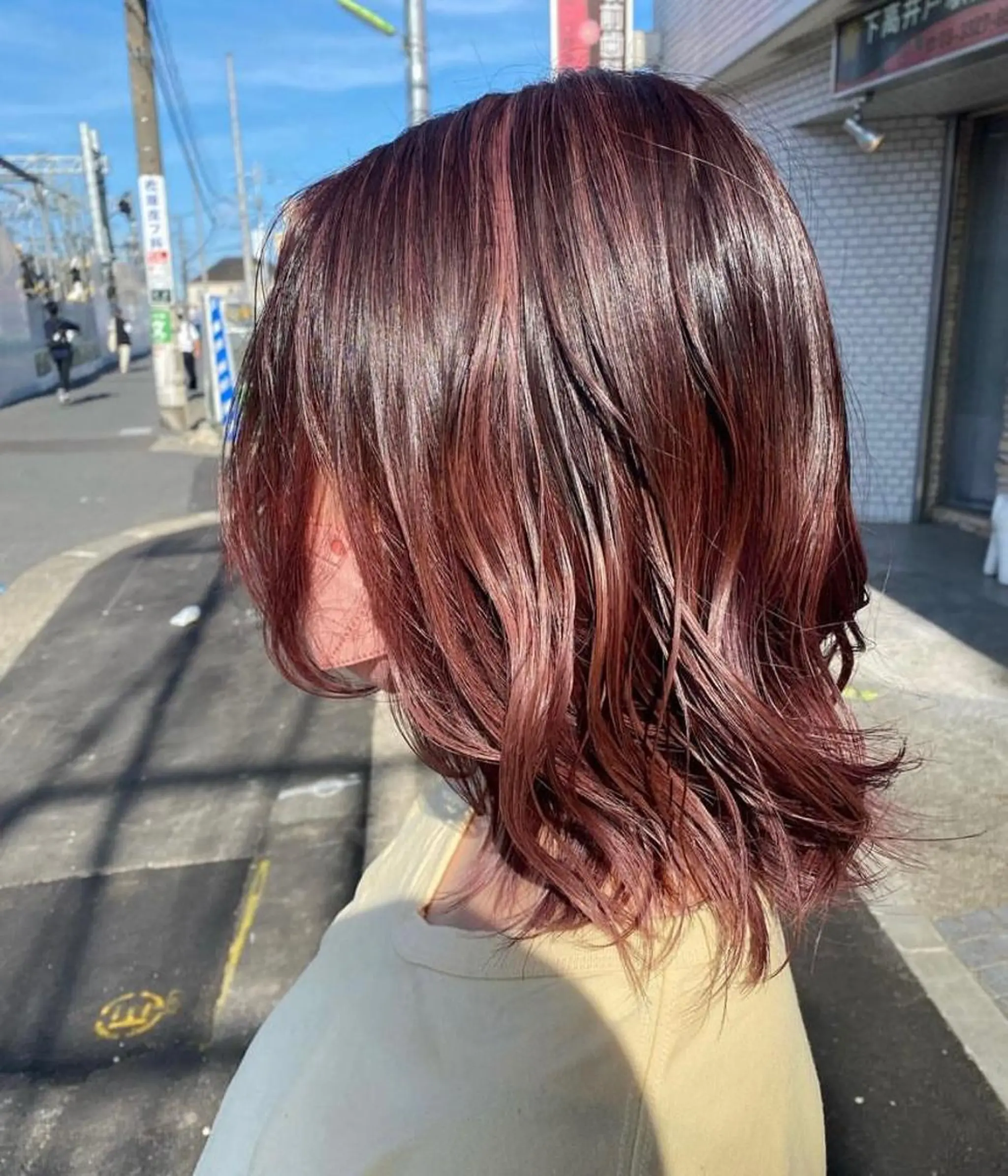 ミディアム カラー ピンクカラー ヘアカラー Crescere所属・小島 凜のヘアスタイル