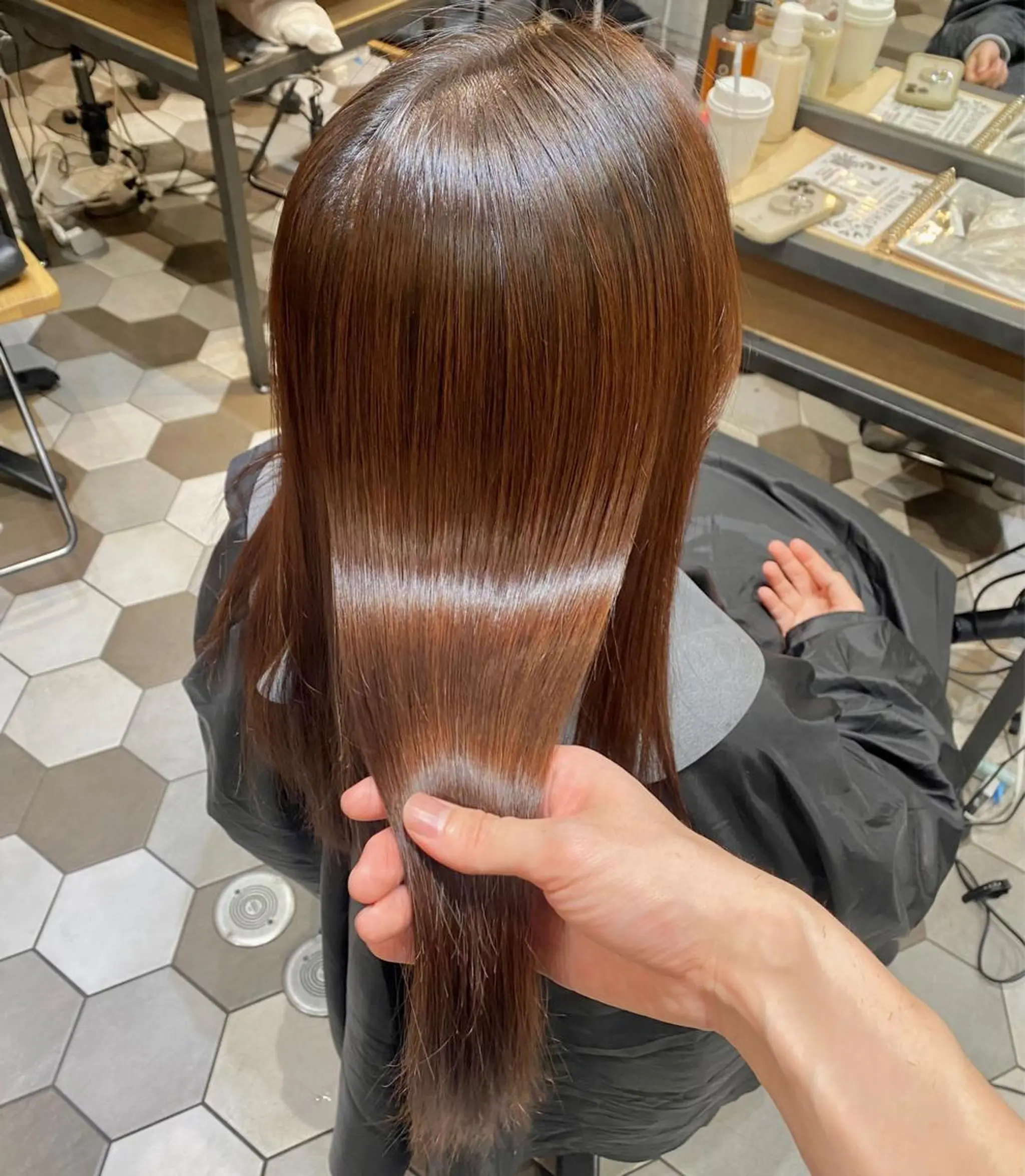 ロング 髪質改善縮毛矯正🫧 村上蒼生のヘアスタイル