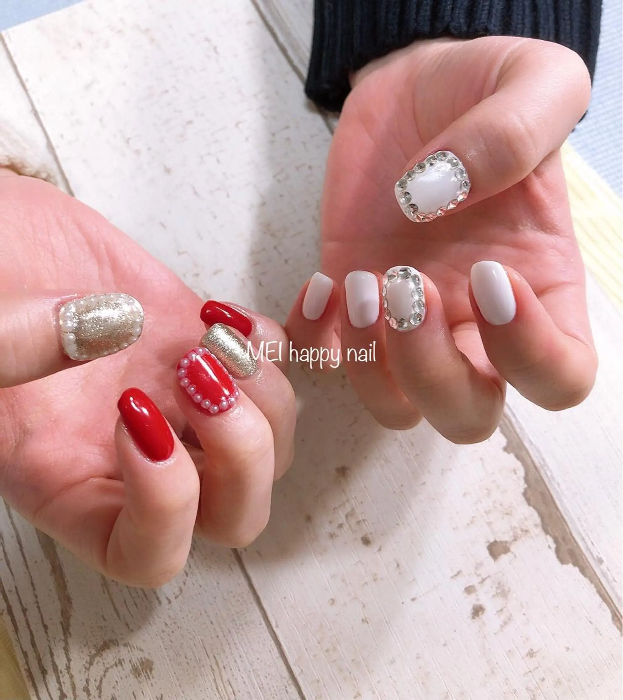 ネイル 北浦和 自爪育成ケアのネイルデザイン