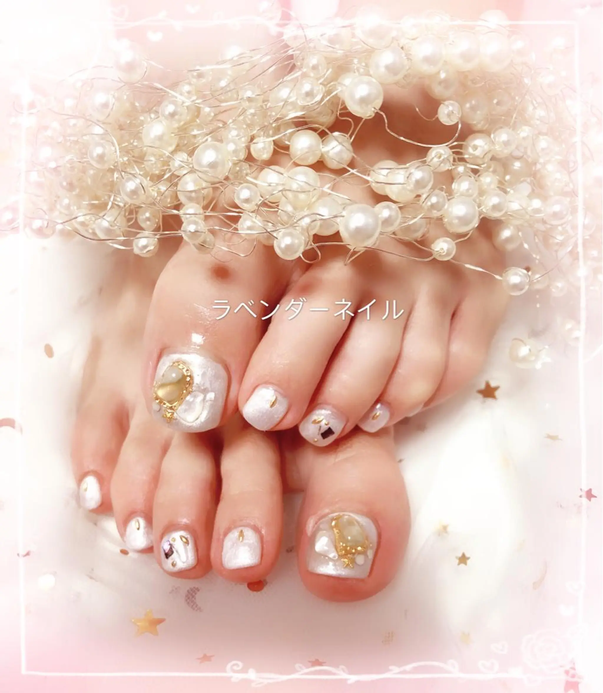 ネイル ラベンダー💖日暮里 ルル💖ネイルのネイルデザイン