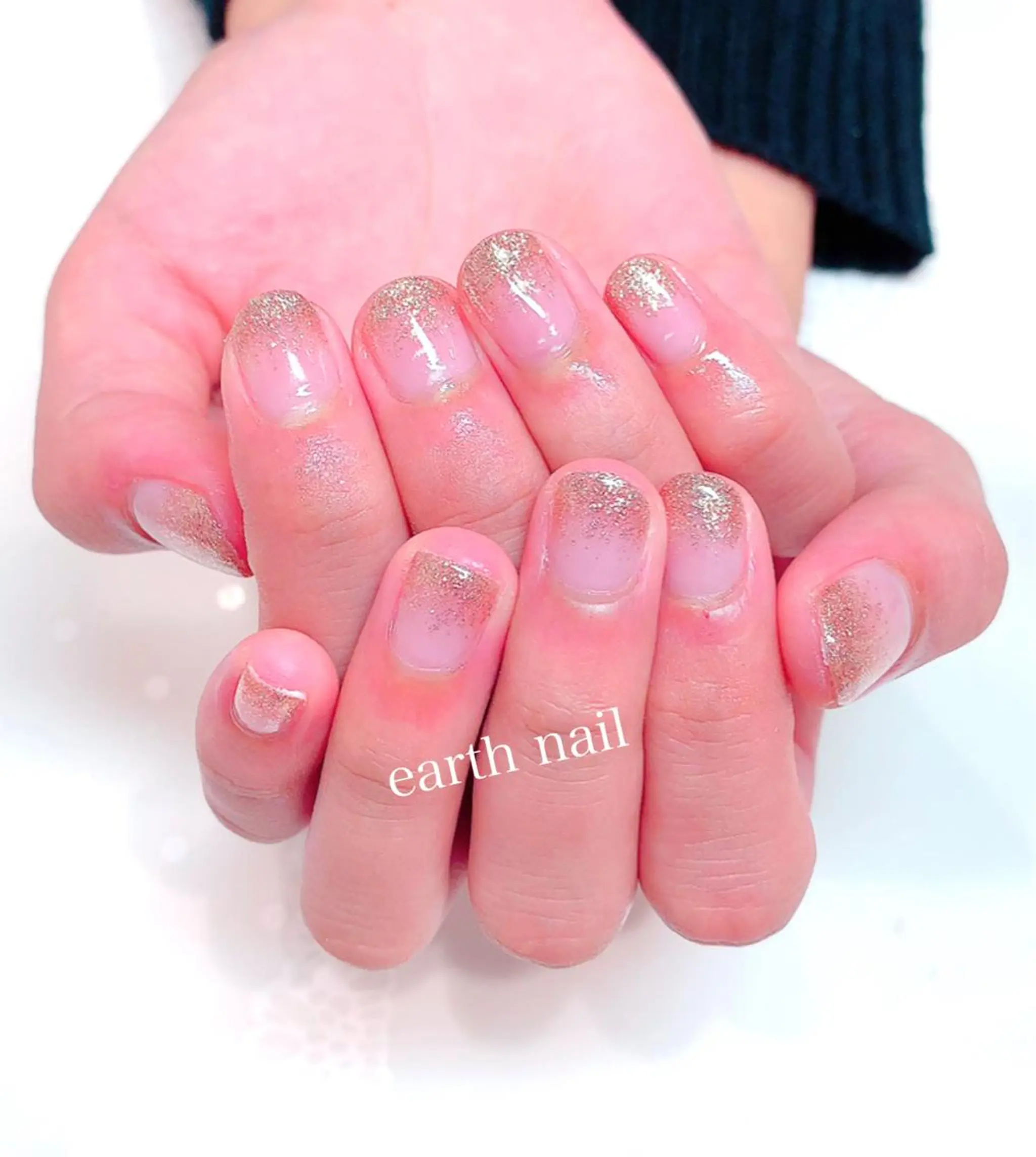 ネイル グラデーション ラメ(グリッター) ラメグラデーション serena nailのネイルデザイン