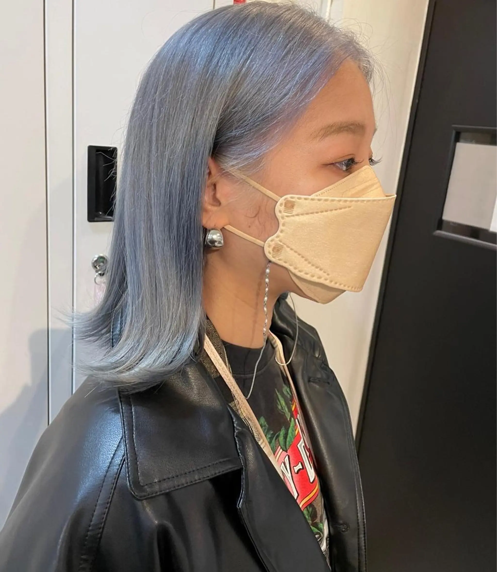 ミディアム カット ヘアカラー トリートメント Ria OSAKA　梅田所属・マリカ🦋韓国 ハイトーン/エクステのヘアスタイル