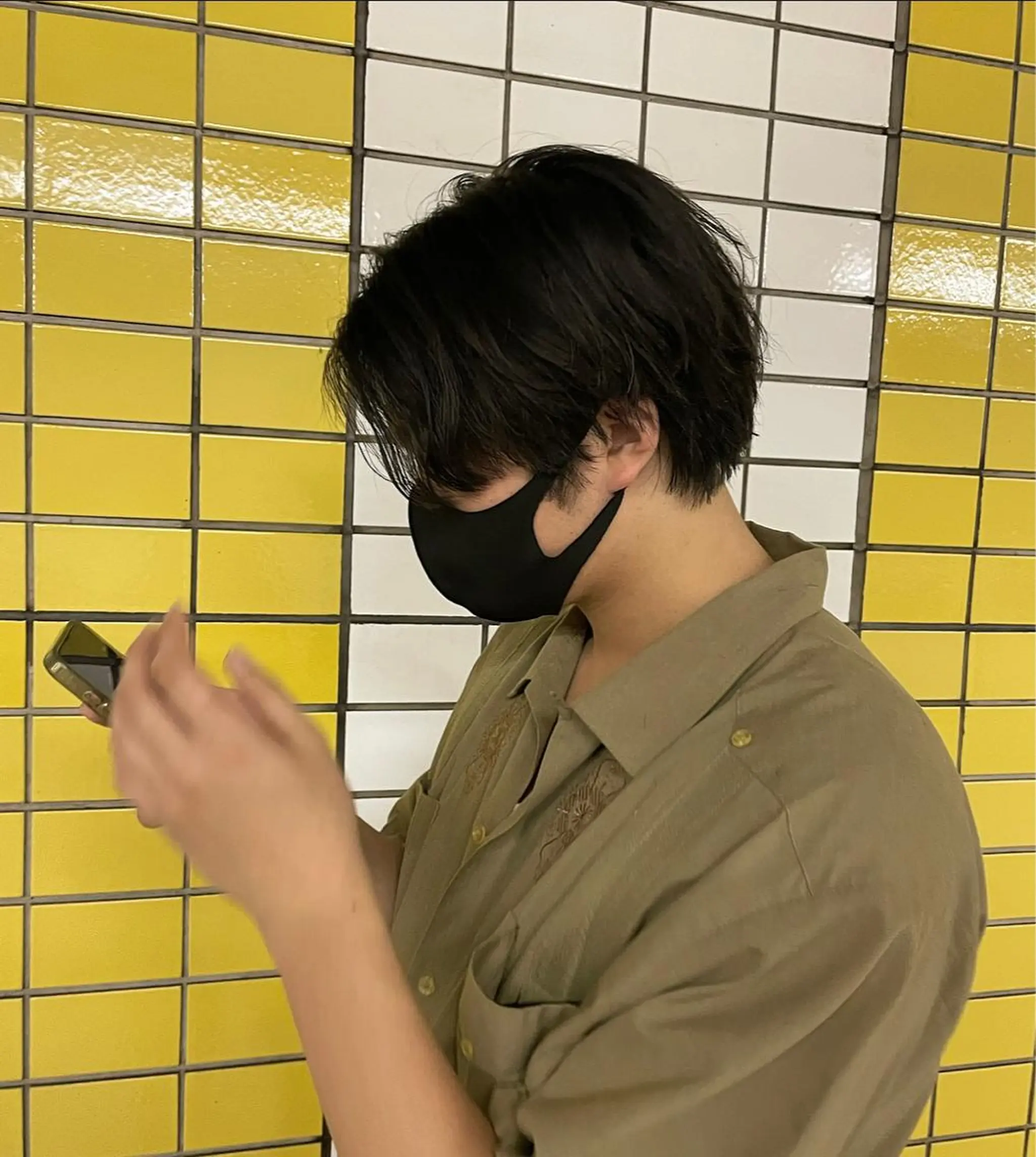 メンズ メンズパーマ yumemiレイヤー ‎✴︎ 透明感カラーのヘアスタイル