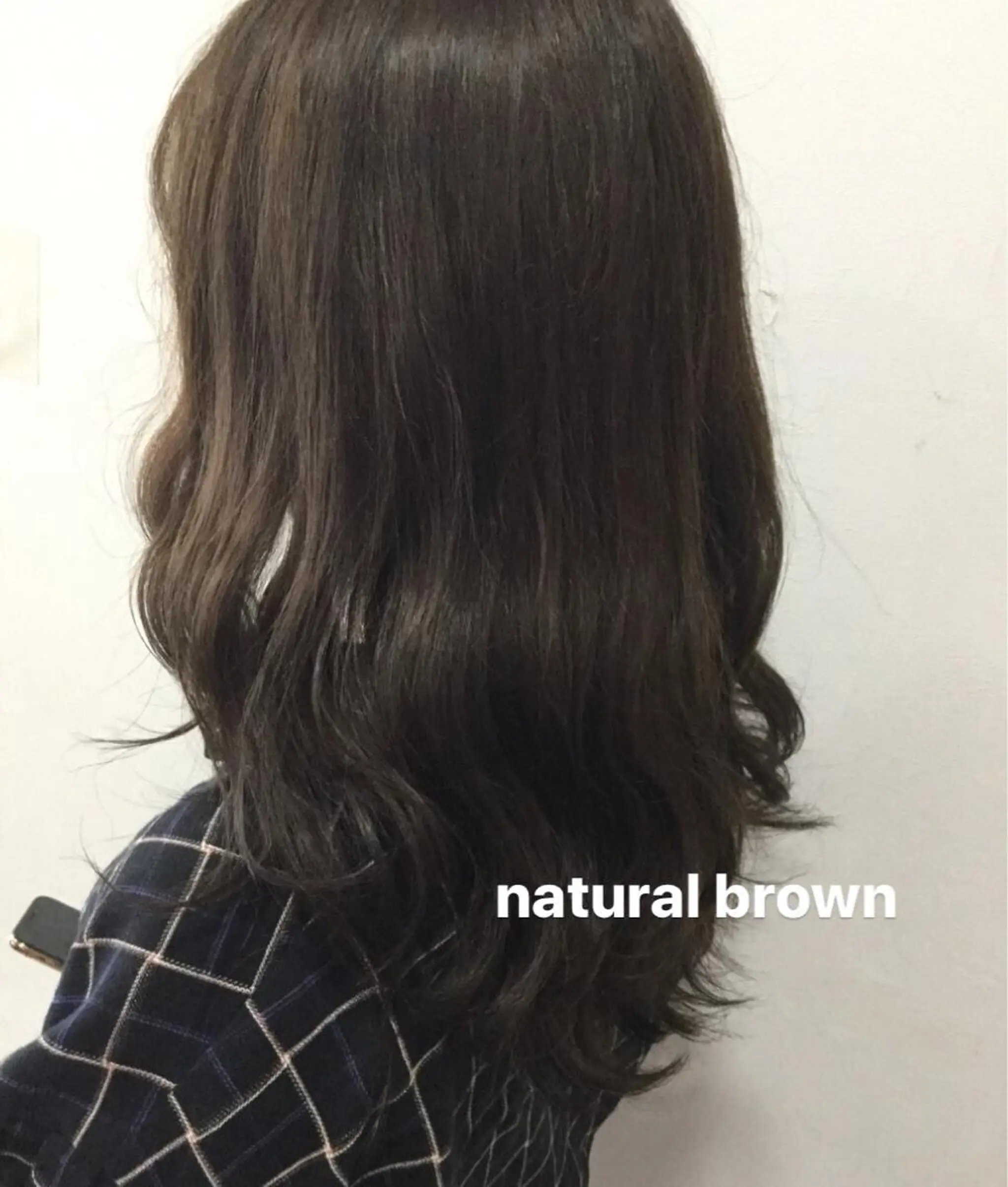 セミロング カラー 脱白髪染め美容師 竹内涼乃のヘアスタイル