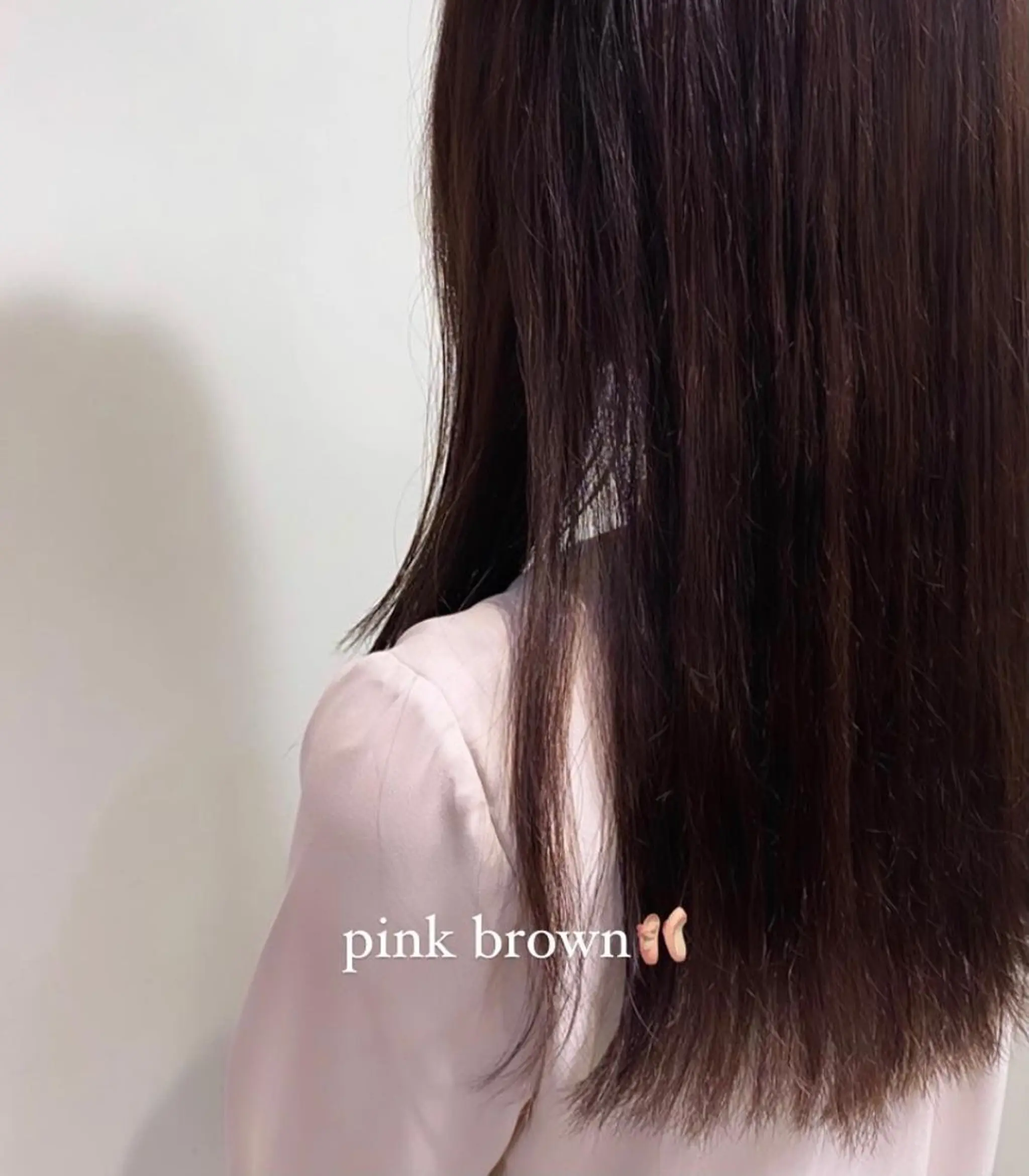 セミロング カラー ブラウンカラー ピンクカラー パープルカラー DEPT 宗像あかりのヘアスタイル